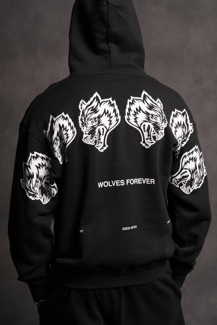 Wolves Have Your Back "Pierce" Hoodie in Black