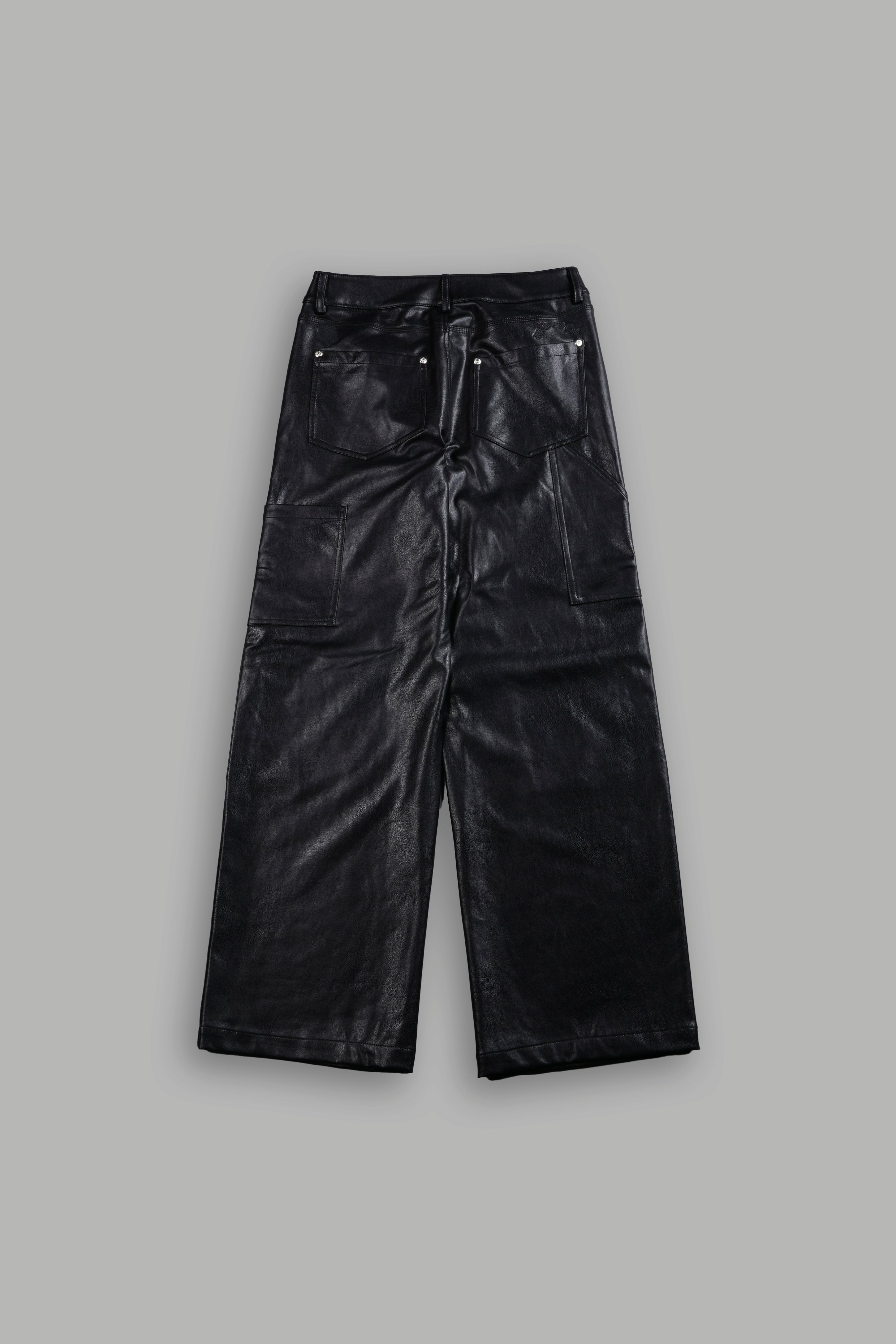 Wolf Chopper Ryder Leather Pants in Black