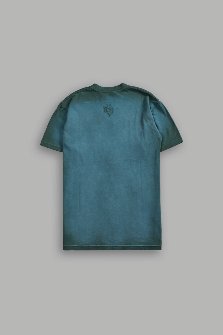 Chopper "Premium Classic" Tee in Norse Green Horizon Sun Fade
