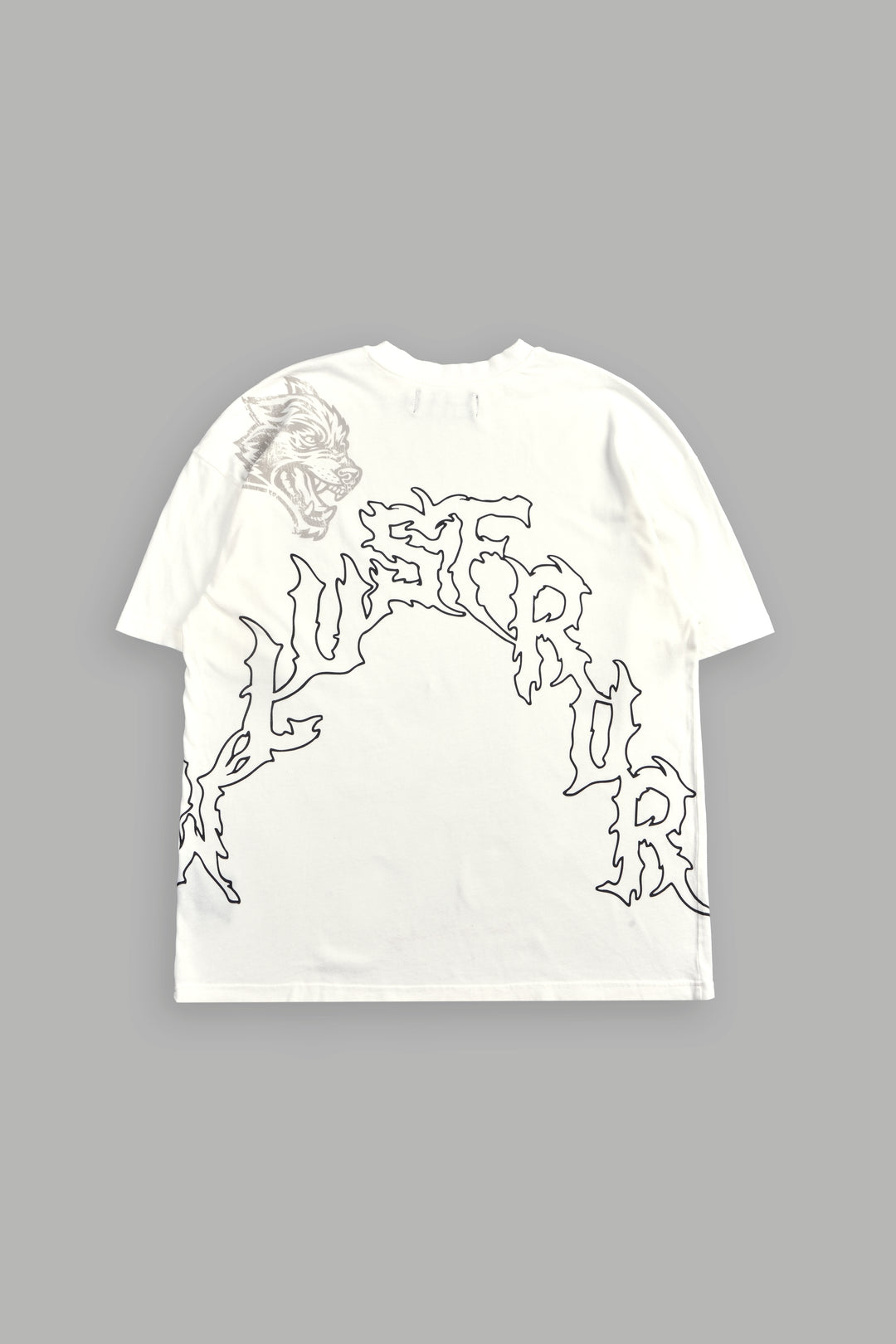 Night Blade Premium Oversized Tee In Cream