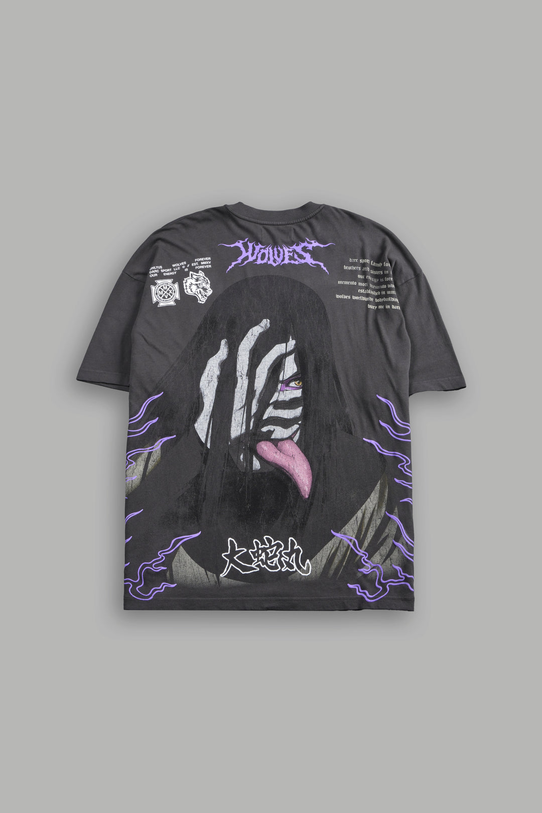 Live Forever Premium Oversized Tee in Wolf Gray