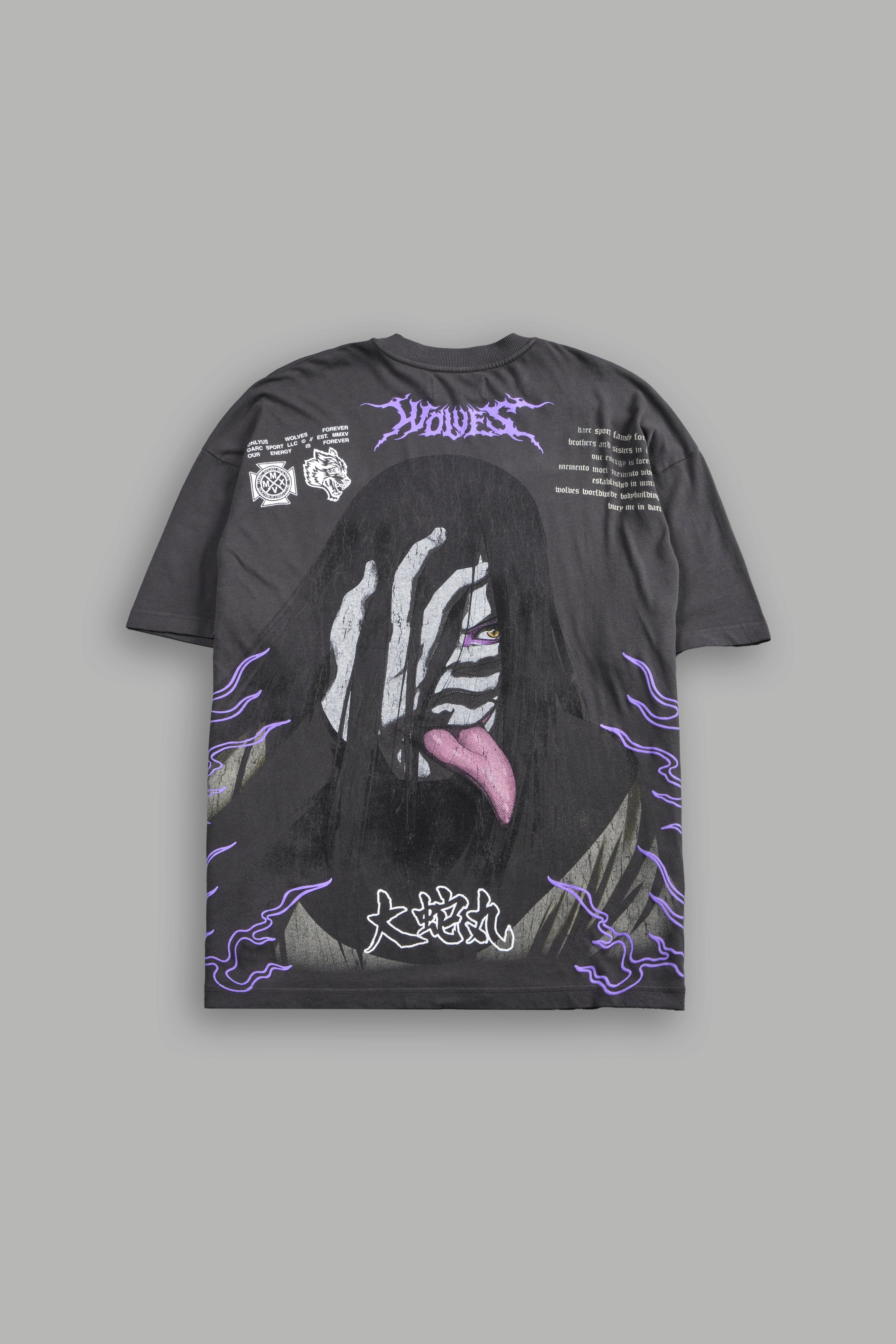 Live Forever Premium Oversized Tee in Wolf Gray