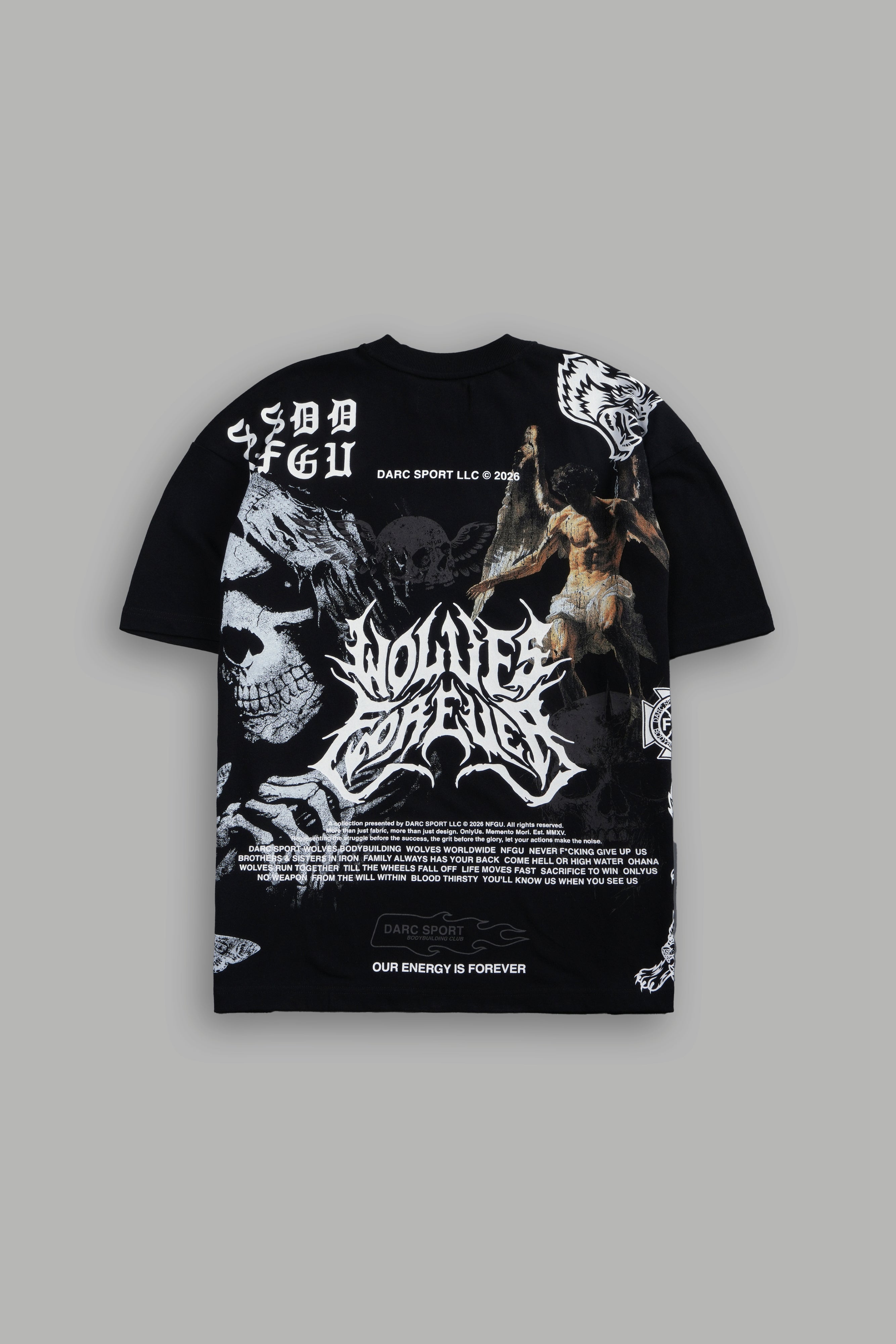 Grim Halo "Premium" Oversized Tee in Black