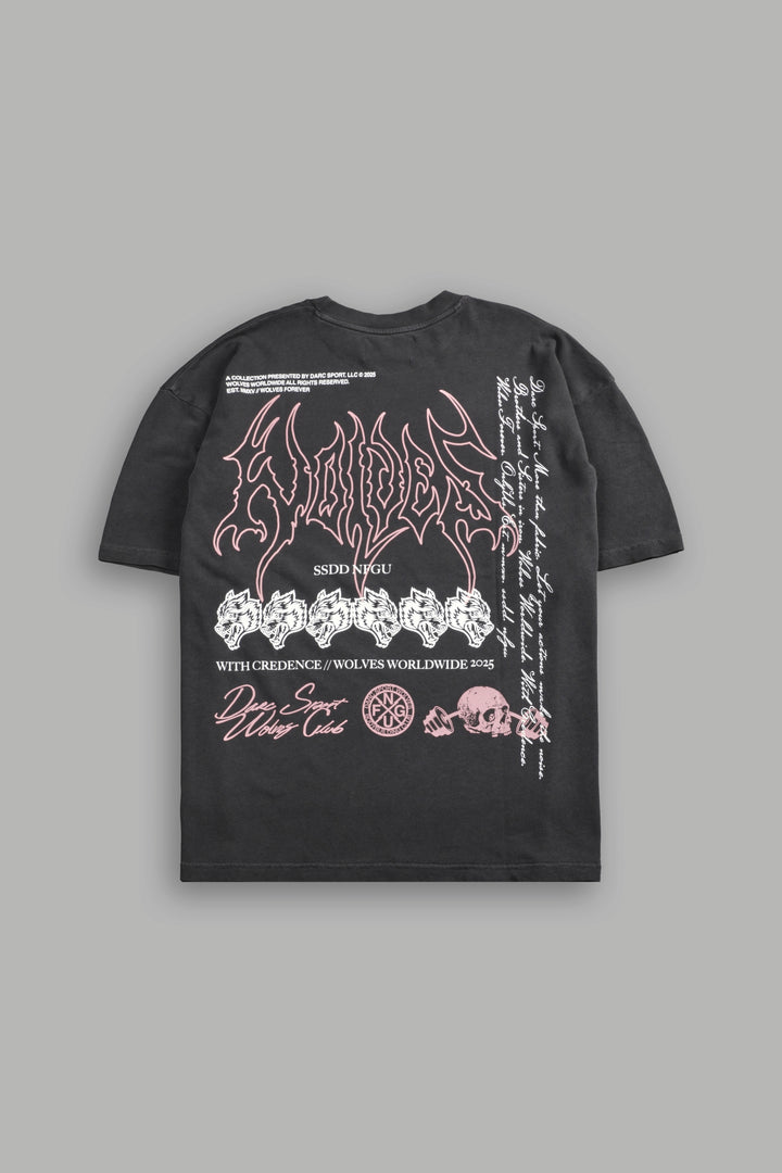 With Credence V2 "Premium" Oversized Tee in Wolf Gray