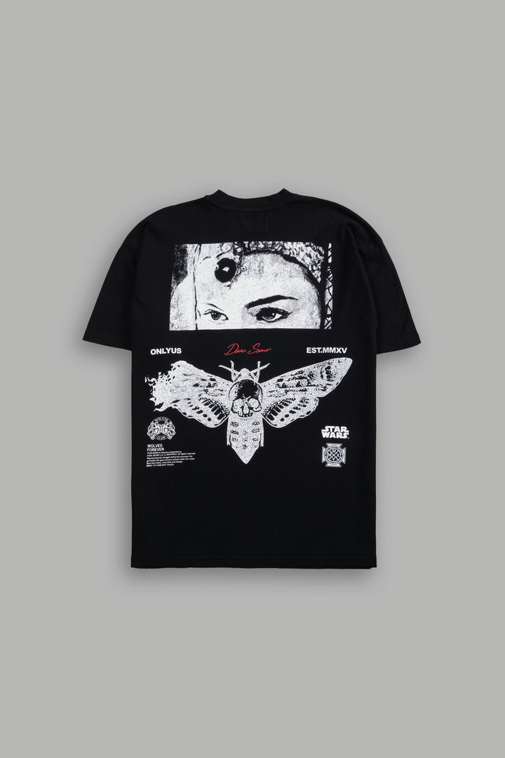 Queen's Shadow "Pump Cover" Tee in Black