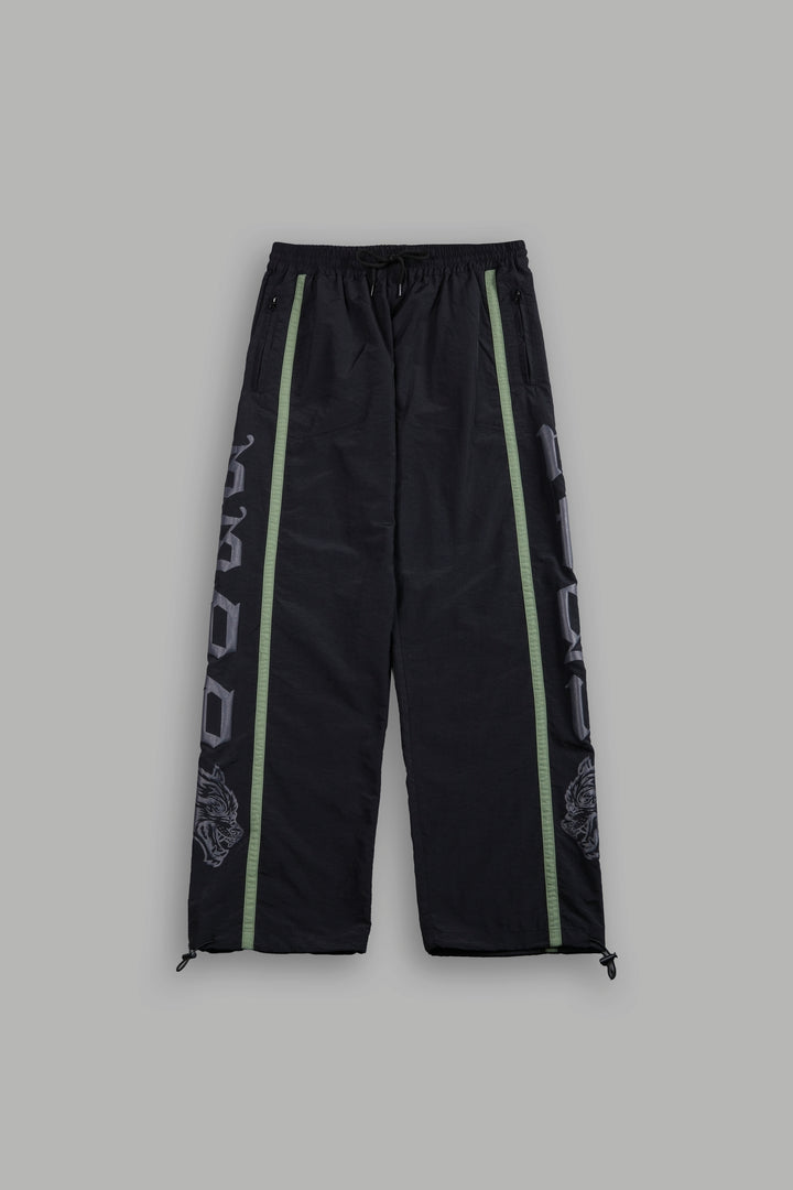 SSDDNFGU Remind Track Pants in Black/Norse Green