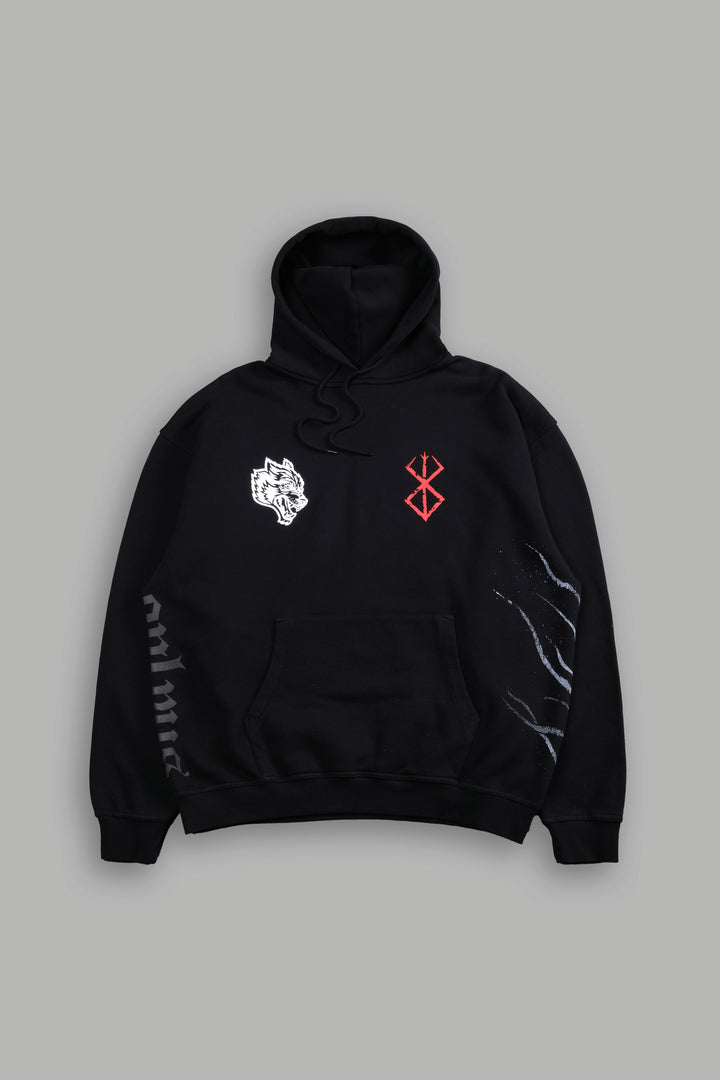Darc Guts "Side-By-Side" Bishop Hoodie in Black