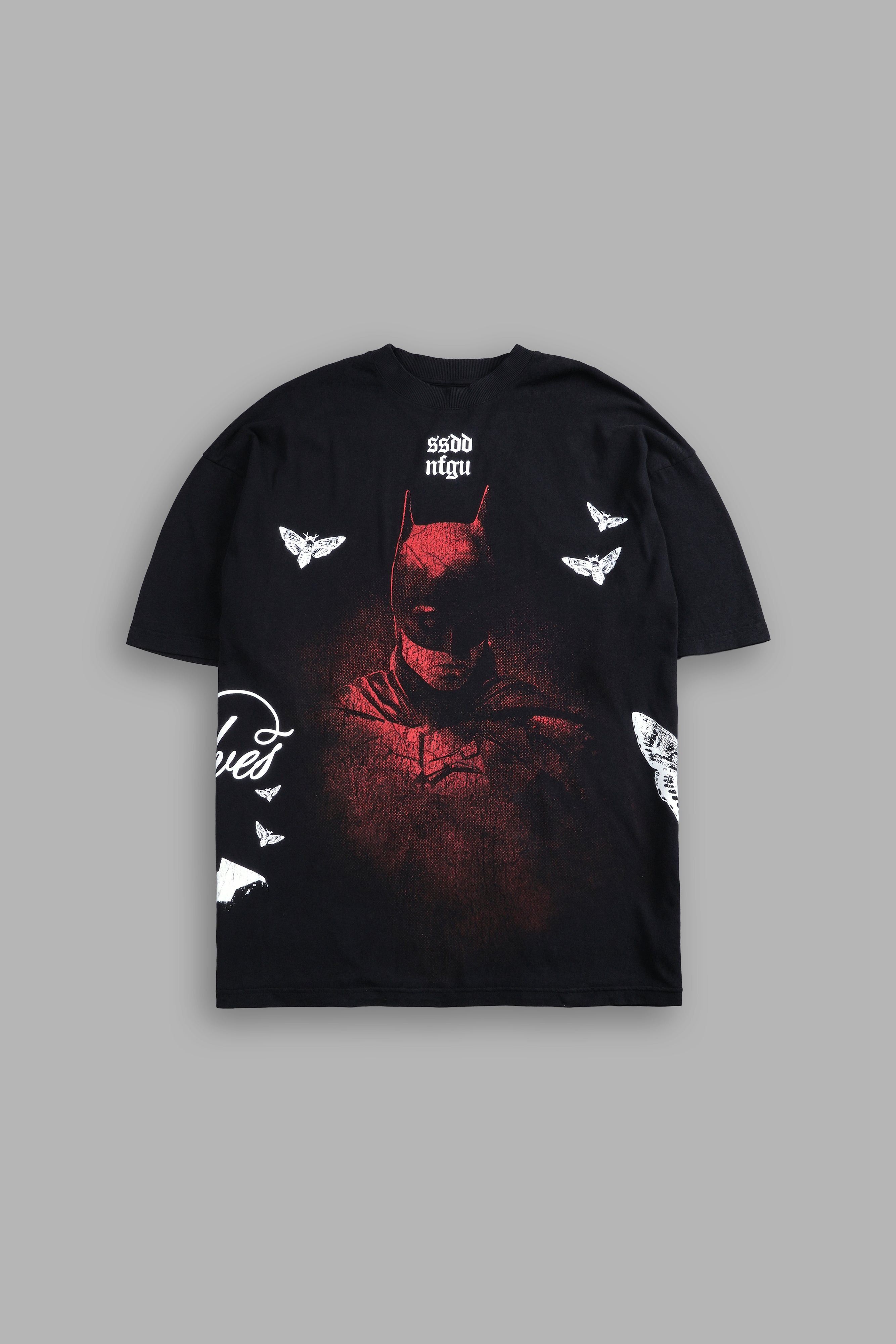(1 OF 500) The Batman "Premium" Oversized Tee in Black/Red