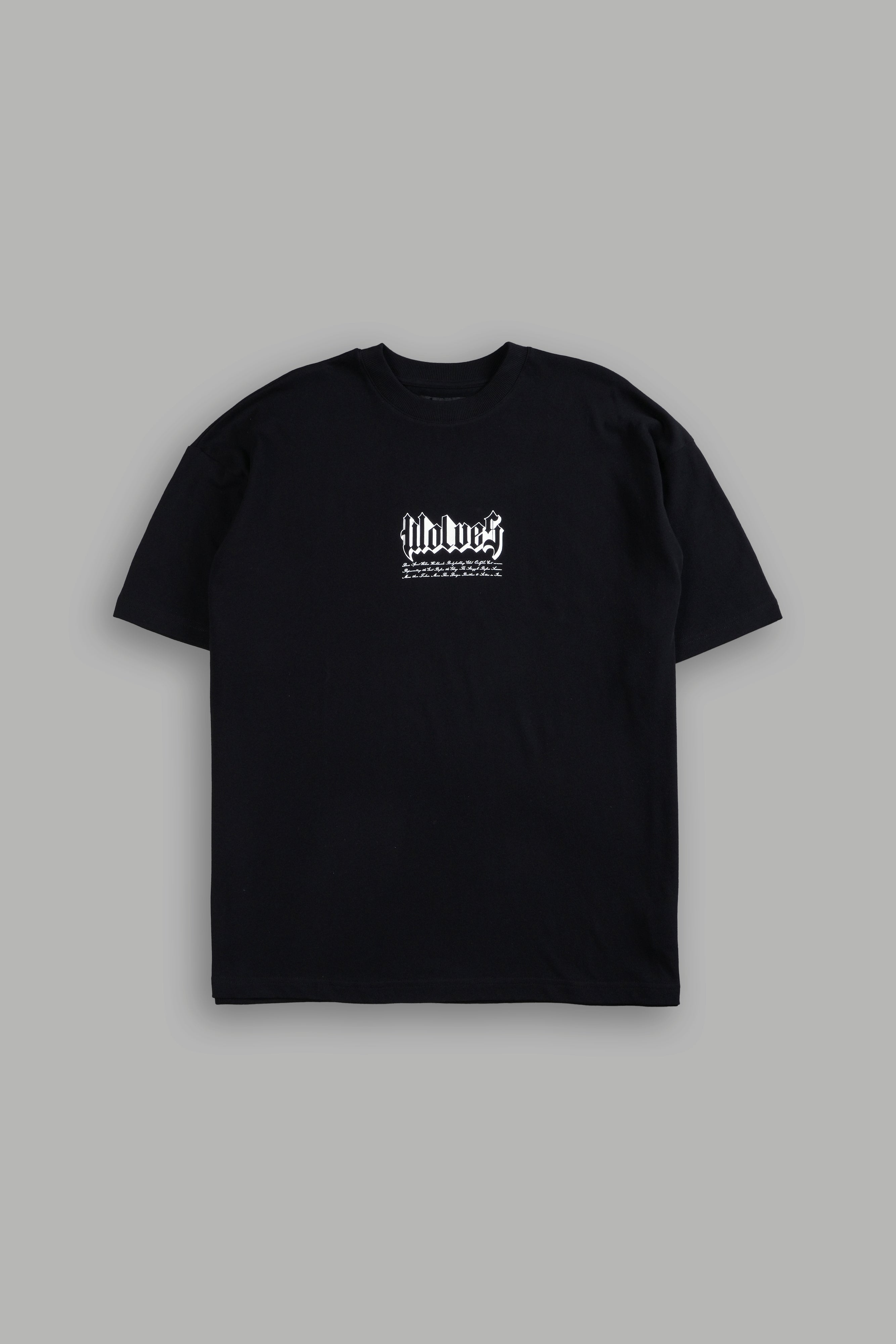 Twin Flame "Premium" Oversized Tee in Black
