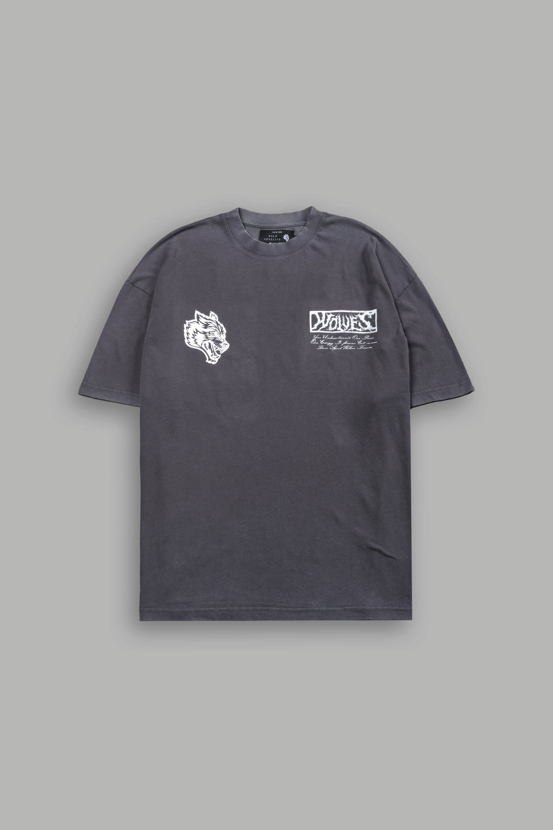 (1 Of 500) Charred Destiny "Premium" Oversized Tee in Slate Gray