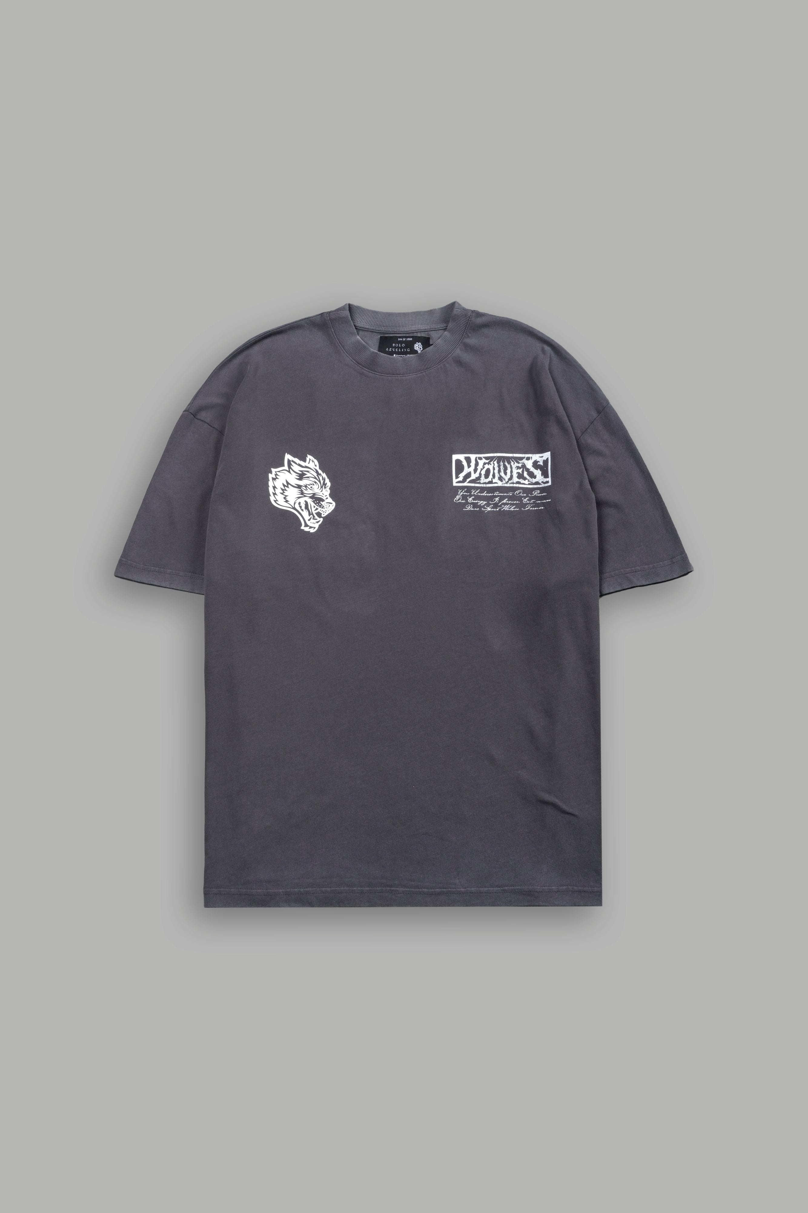 (1 Of 500) Charred Destiny "Premium" Oversized Tee in Slate Gray