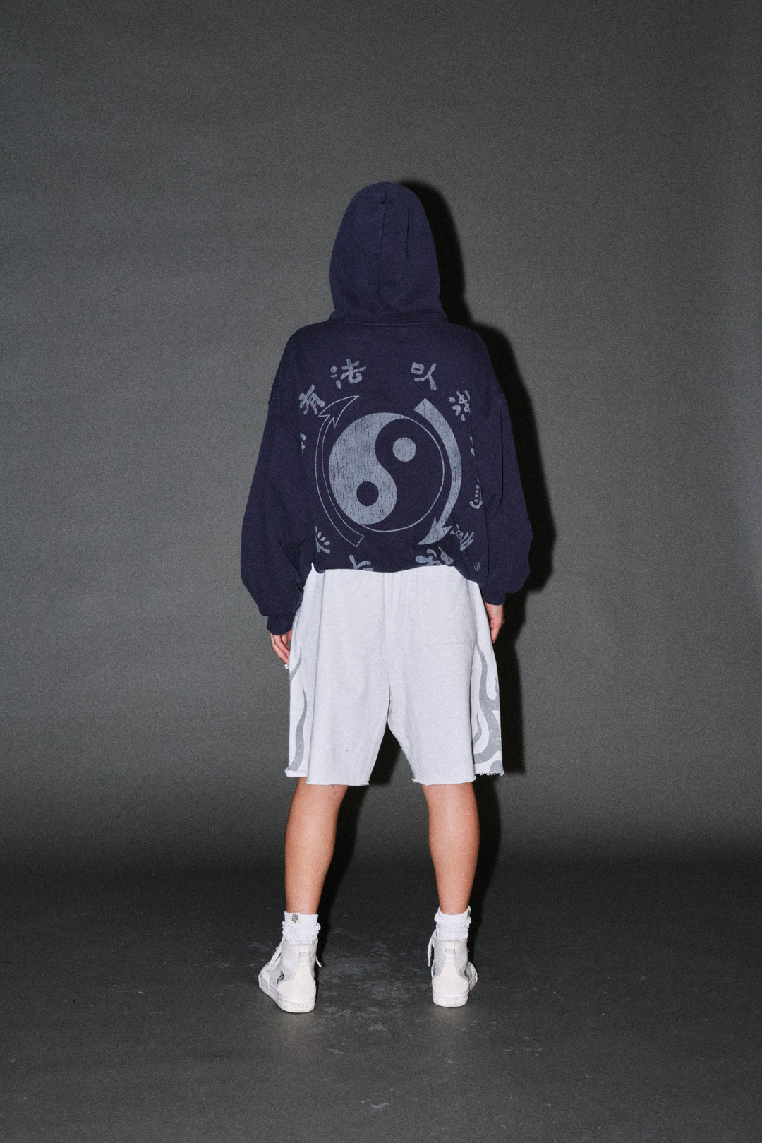 Bruce Lee Forever Pierce Hoodie in Navy
