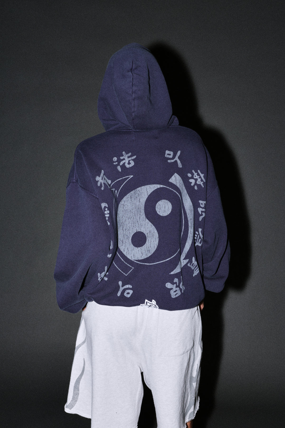 Bruce Lee Forever Pierce Hoodie in Navy