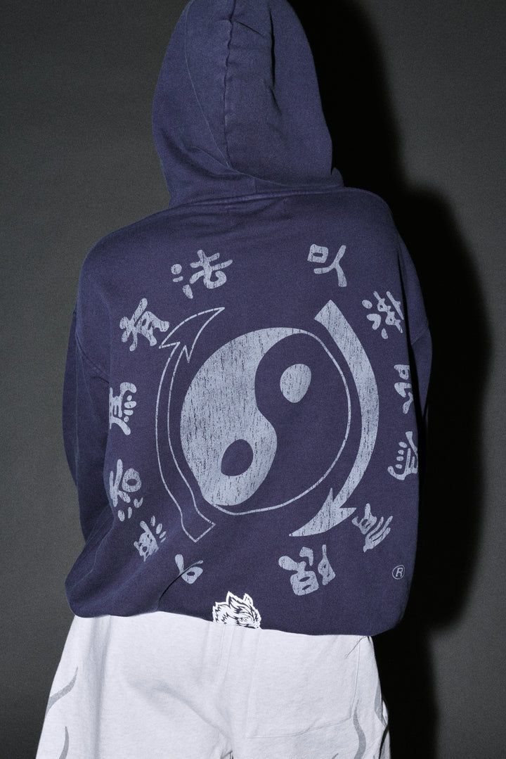 Bruce Lee Forever Pierce Hoodie in Navy
