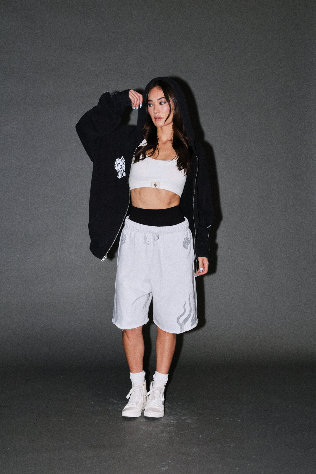 Our Code Chambers Zip Hoodie in Black