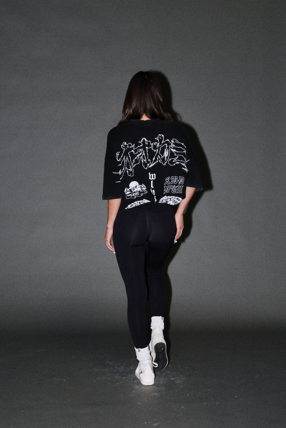 Our Code Premium Oversized Tee in Black