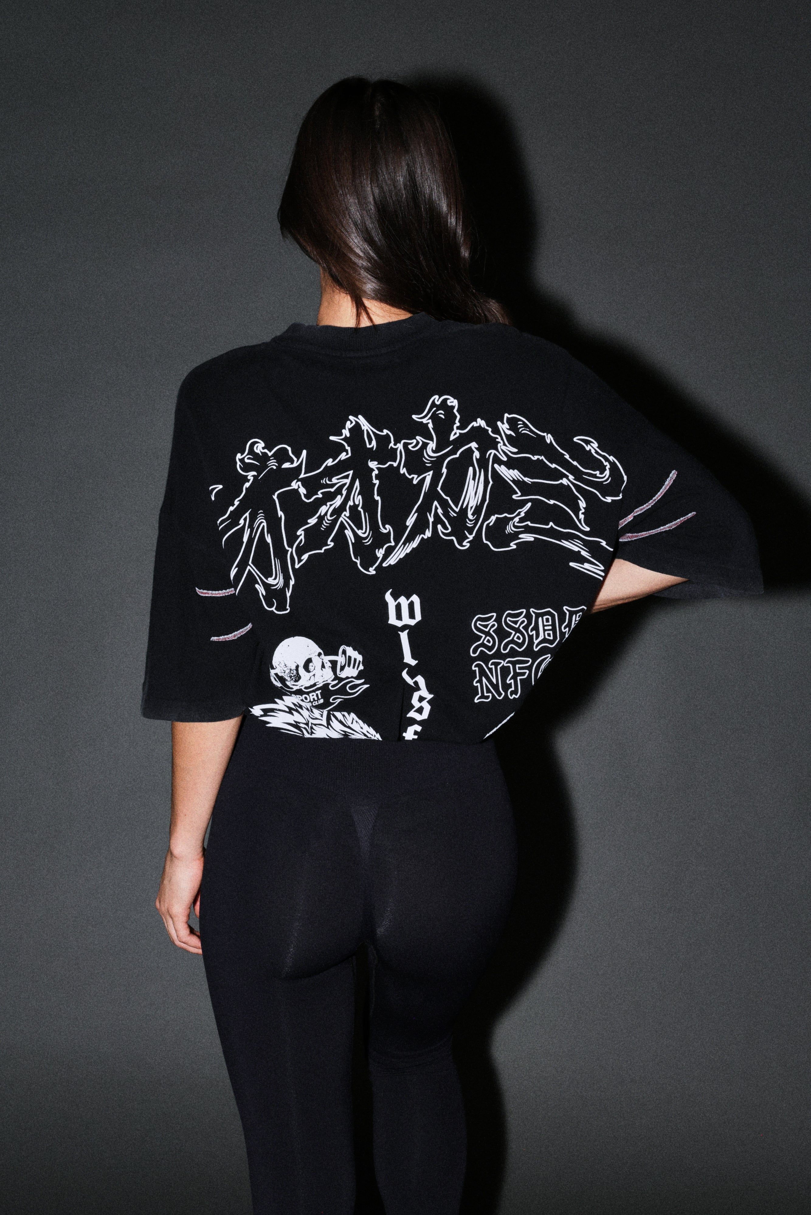 Our Code Premium Oversized Tee in Black