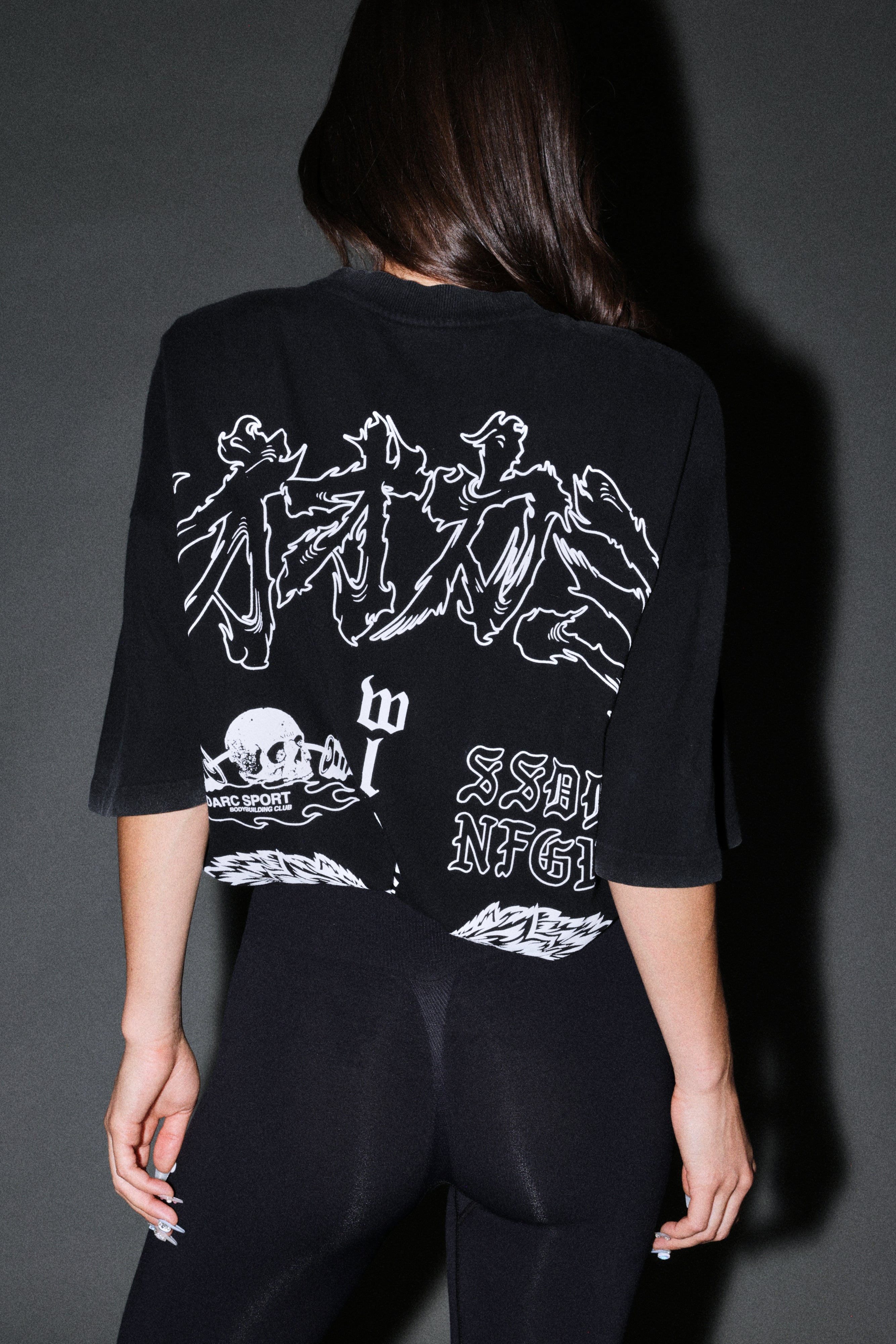 Our Code Premium Oversized Tee in Black