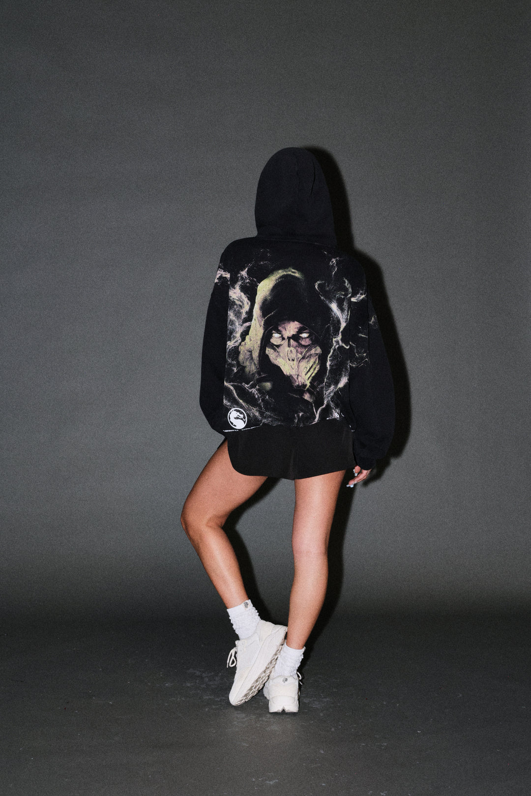 Scorpion Fire Pierce Hoodie in Black