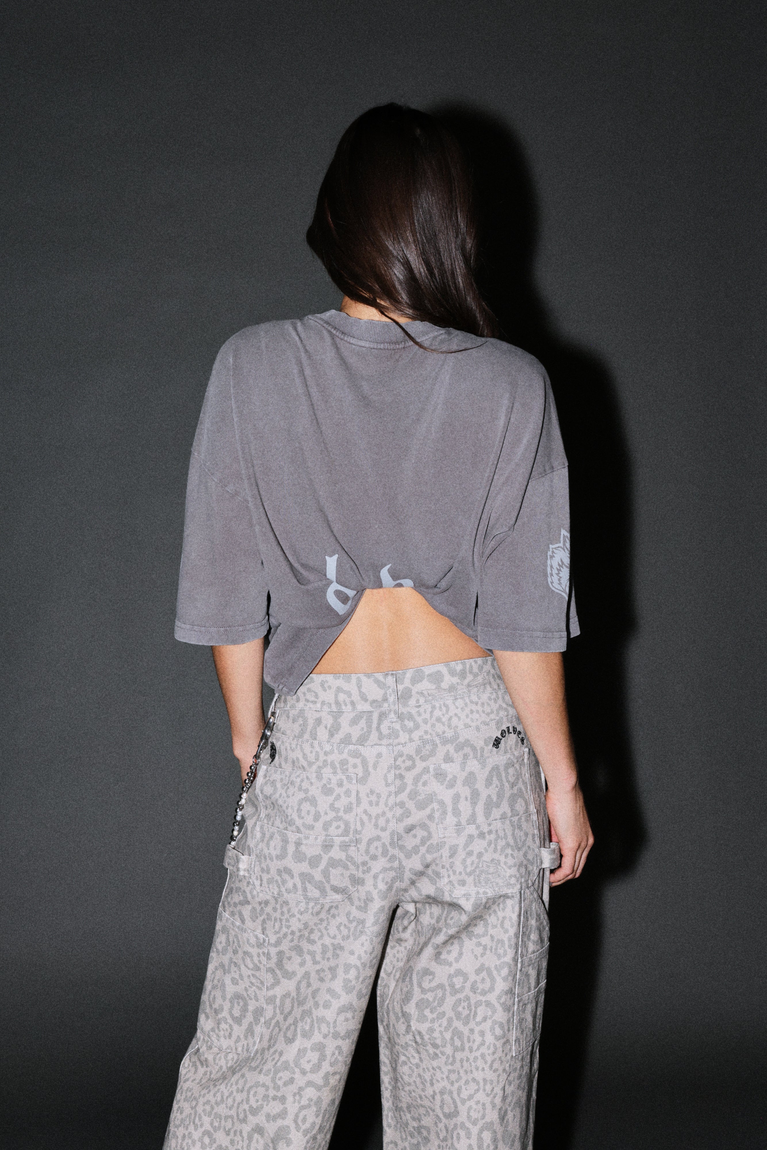 Scorpion Fire Premium Oversized Tee in Slate Gray
