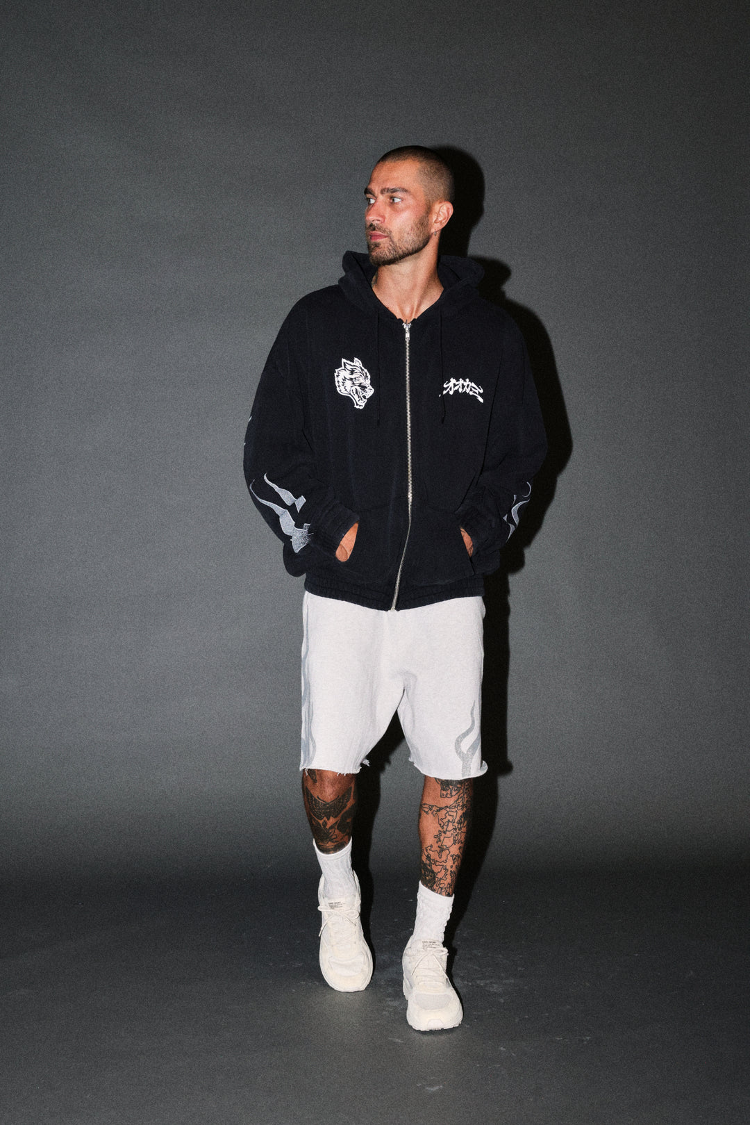 Our Code Chambers Zip Hoodie in Black