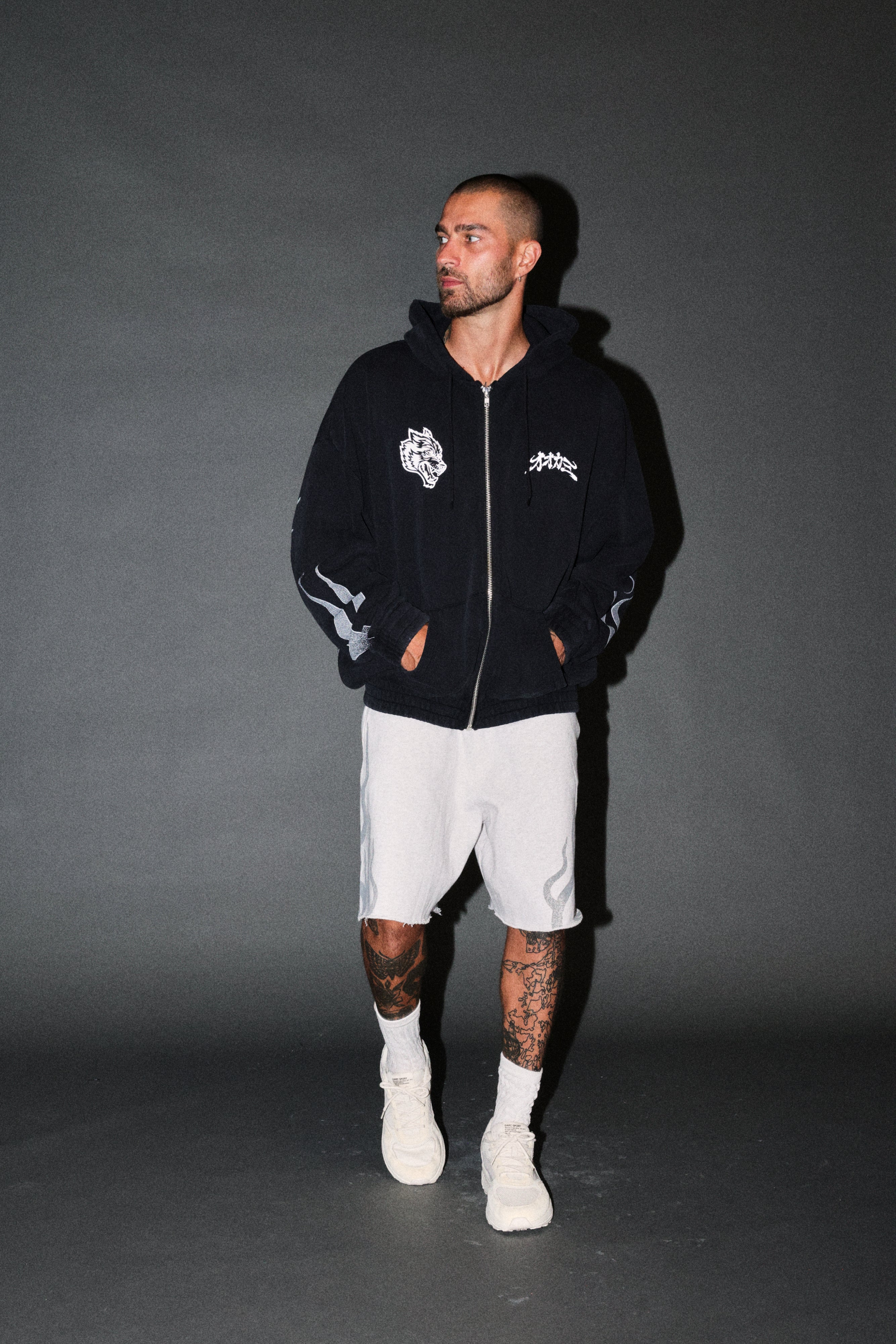 Our Code Chambers Zip Hoodie in Black