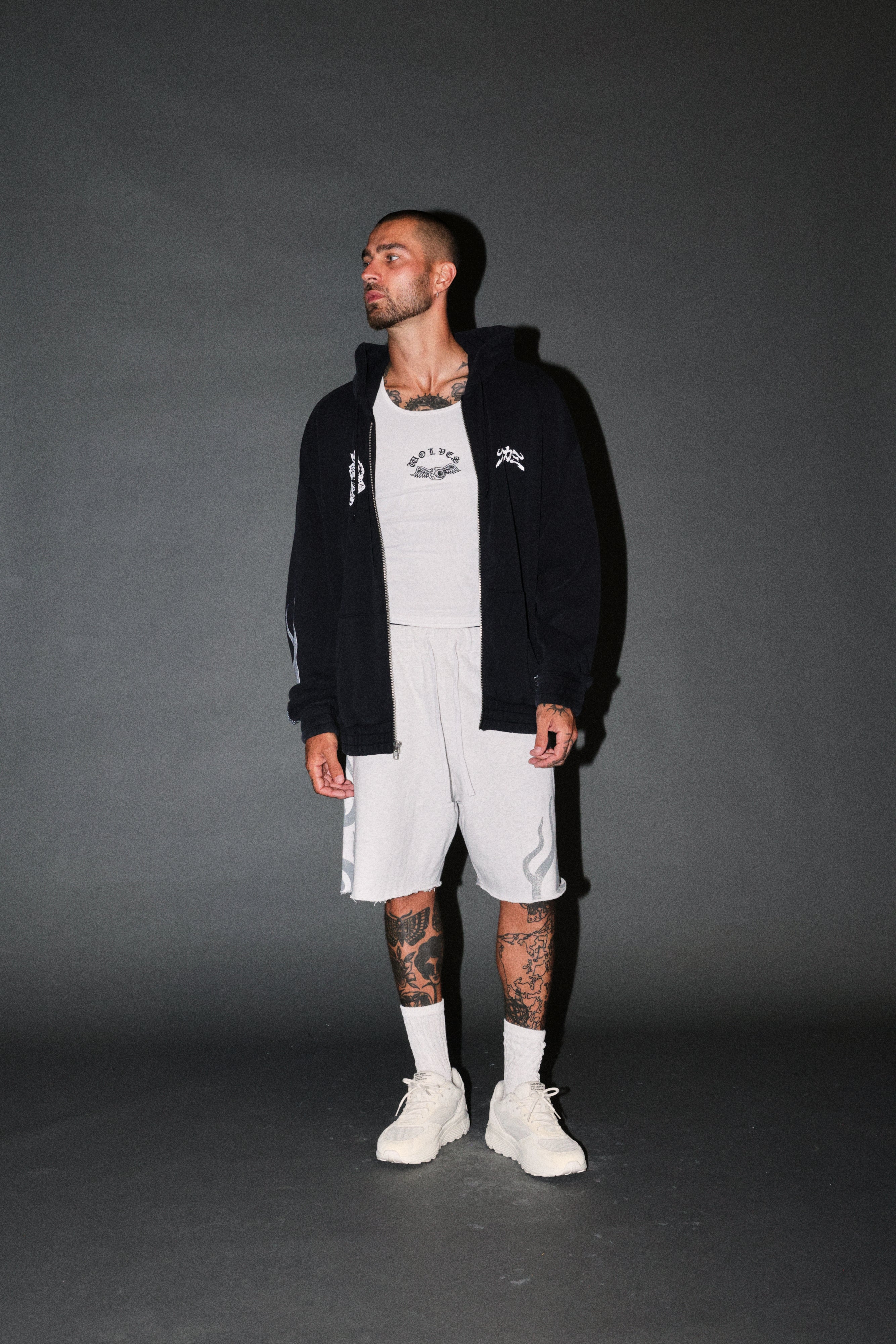 Our Code Chambers Zip Hoodie in Black
