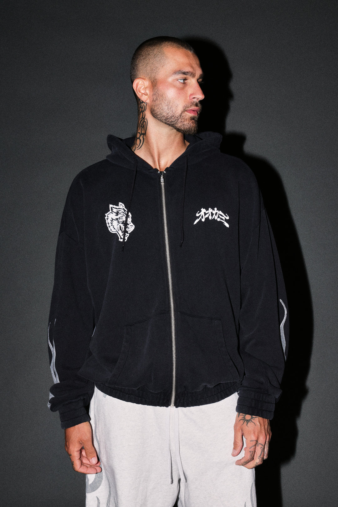 Our Code Chambers Zip Hoodie in Black