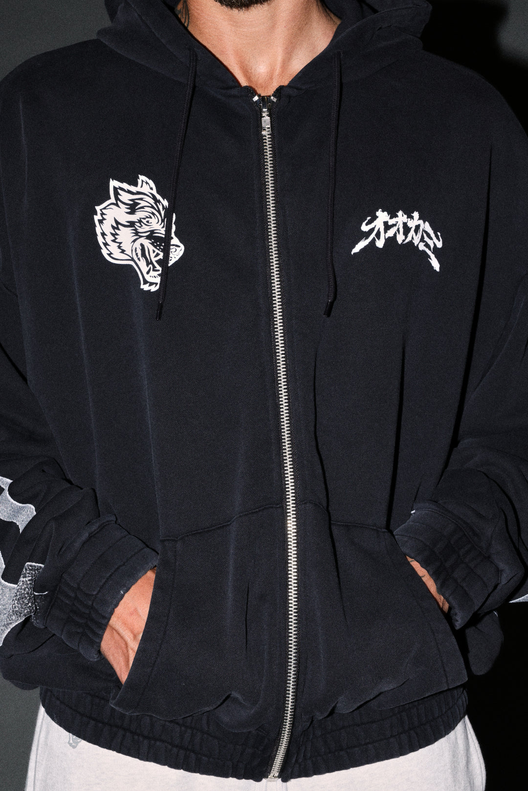 Our Code Chambers Zip Hoodie in Black