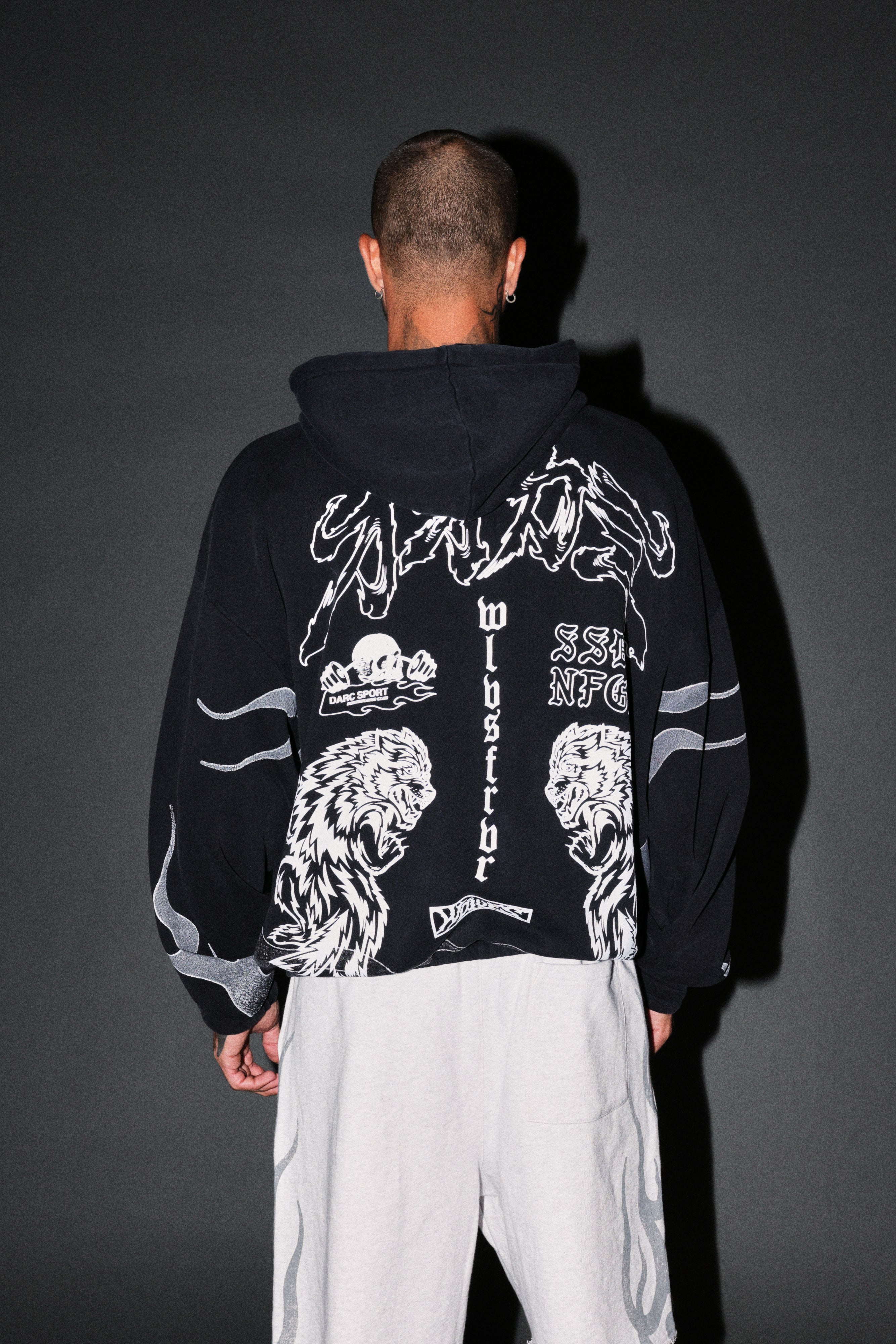 Our Code Chambers Zip Hoodie in Black