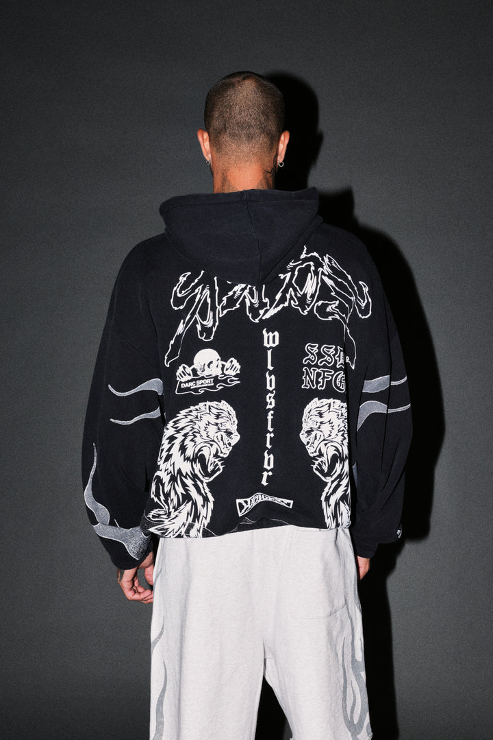 Our Code Chambers Zip Hoodie in Black