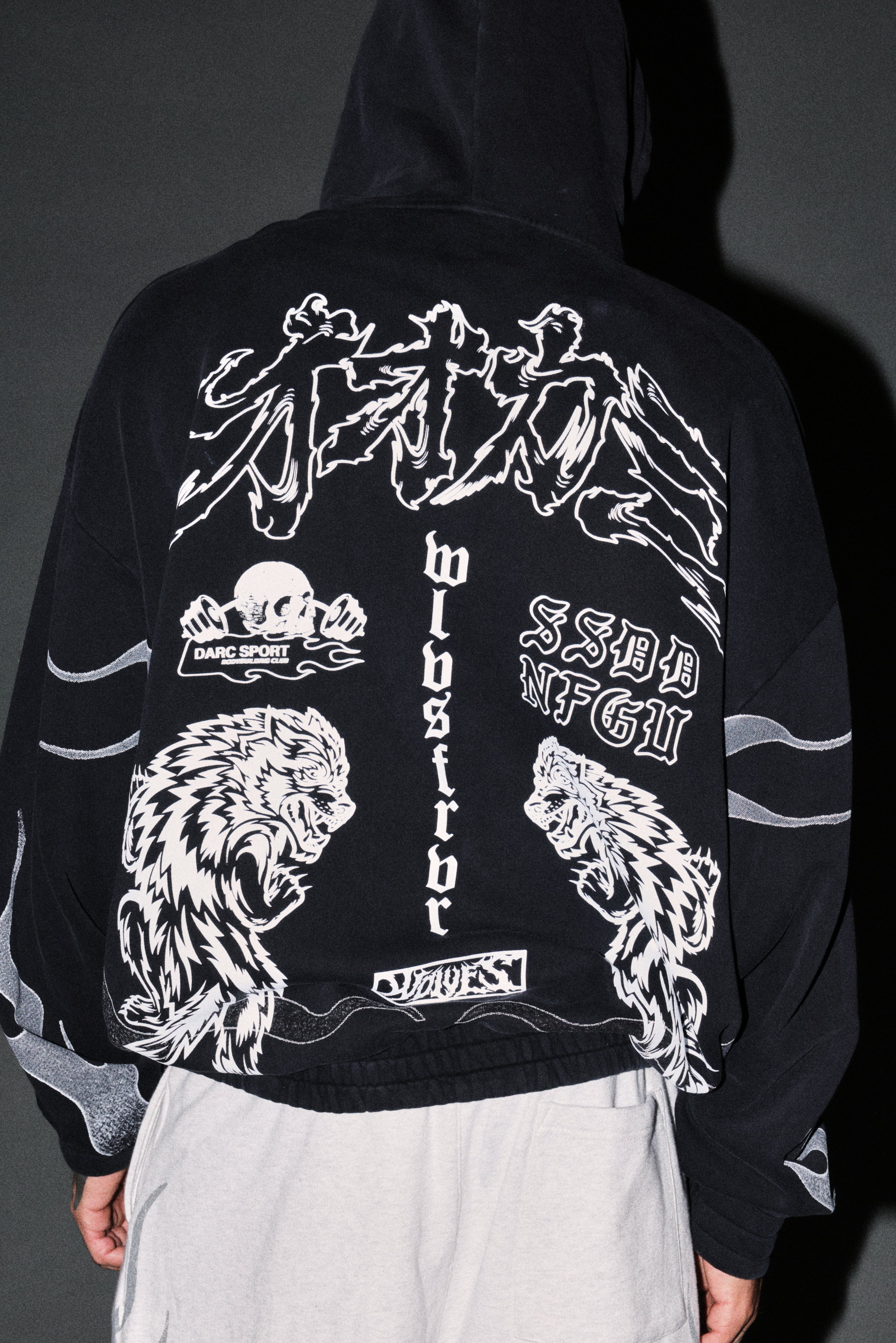 Our Code Chambers Zip Hoodie in Black