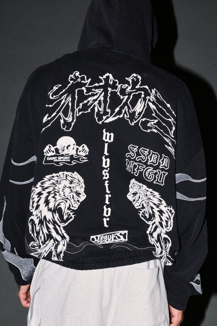 Our Code Chambers Zip Hoodie in Black