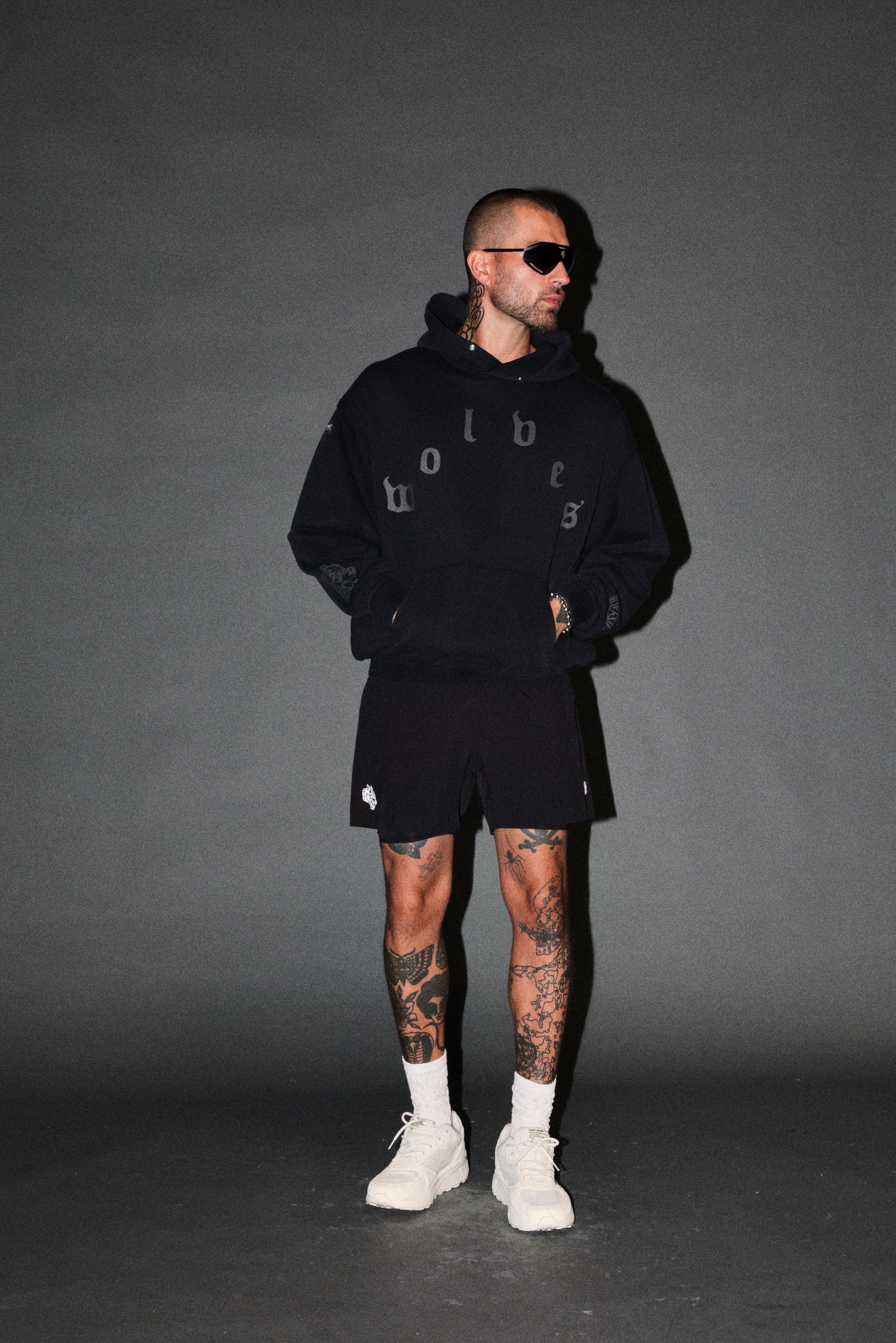 Scorpion Fire Pierce Hoodie in Black