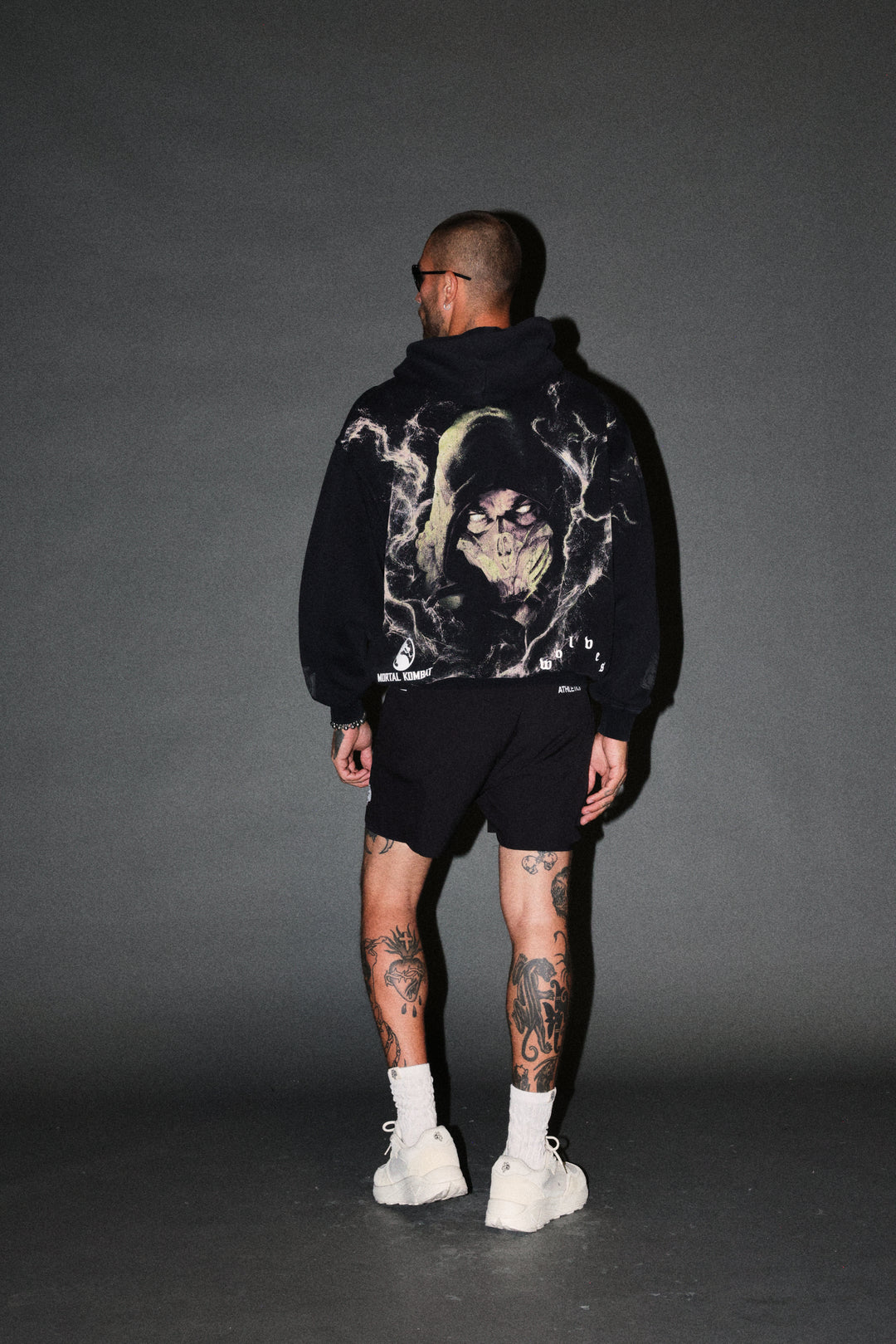 Scorpion Fire Pierce Hoodie in Black