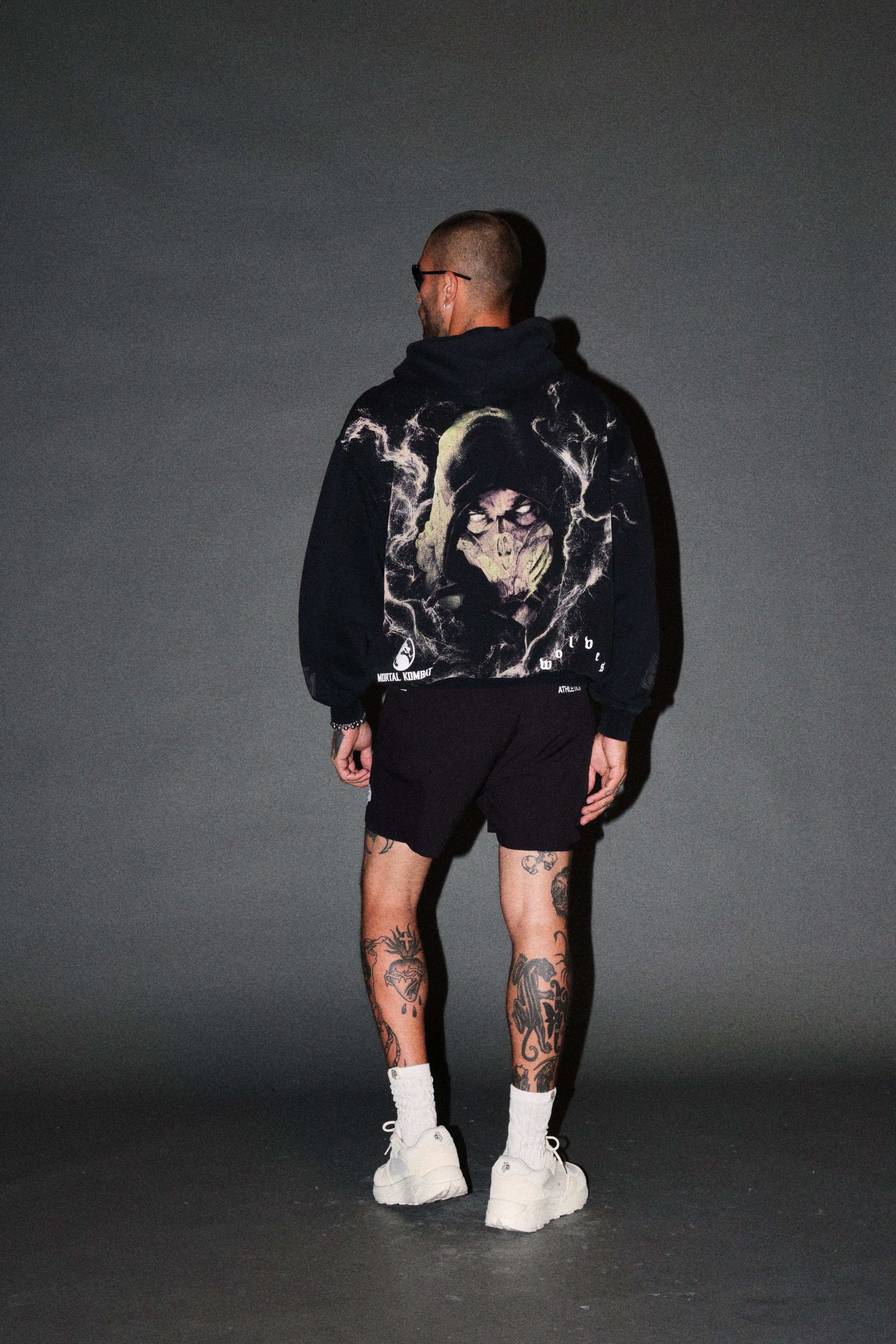 Scorpion Fire Pierce Hoodie in Black