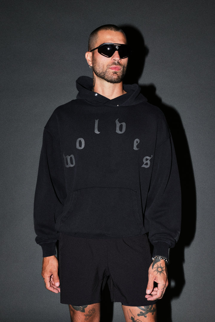 Scorpion Fire Pierce Hoodie in Black