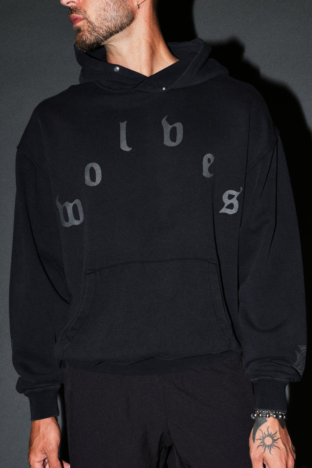 Scorpion Fire Pierce Hoodie in Black