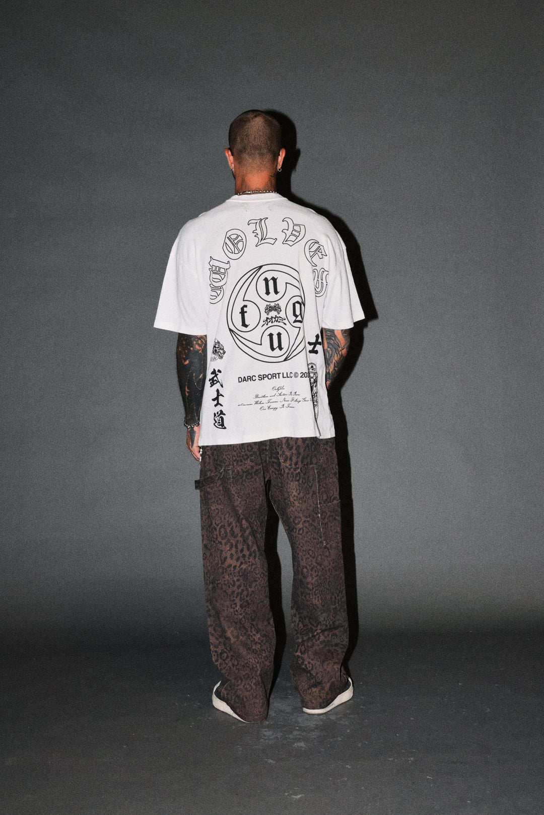 Kazoku Okami Premium Oversized Tee in White