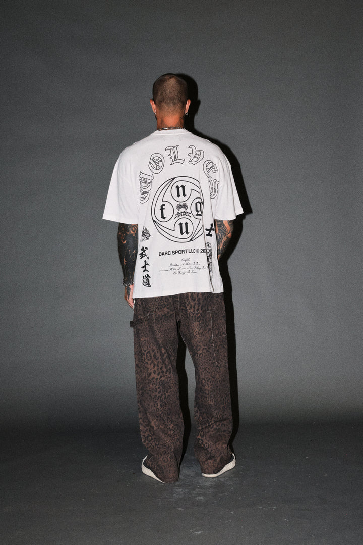 Kazoku Okami Premium Oversized Tee in White