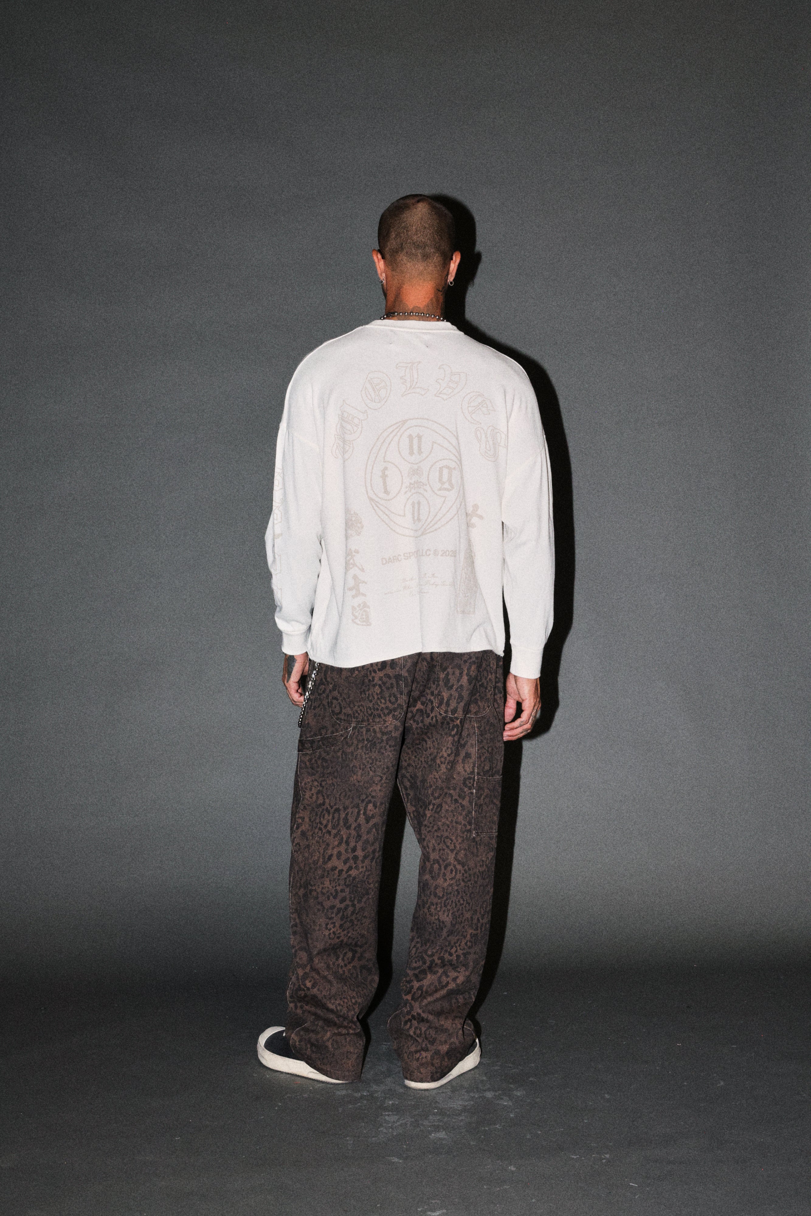 Kazoku Okami Premium Box Cut Ls Tee in Cream
