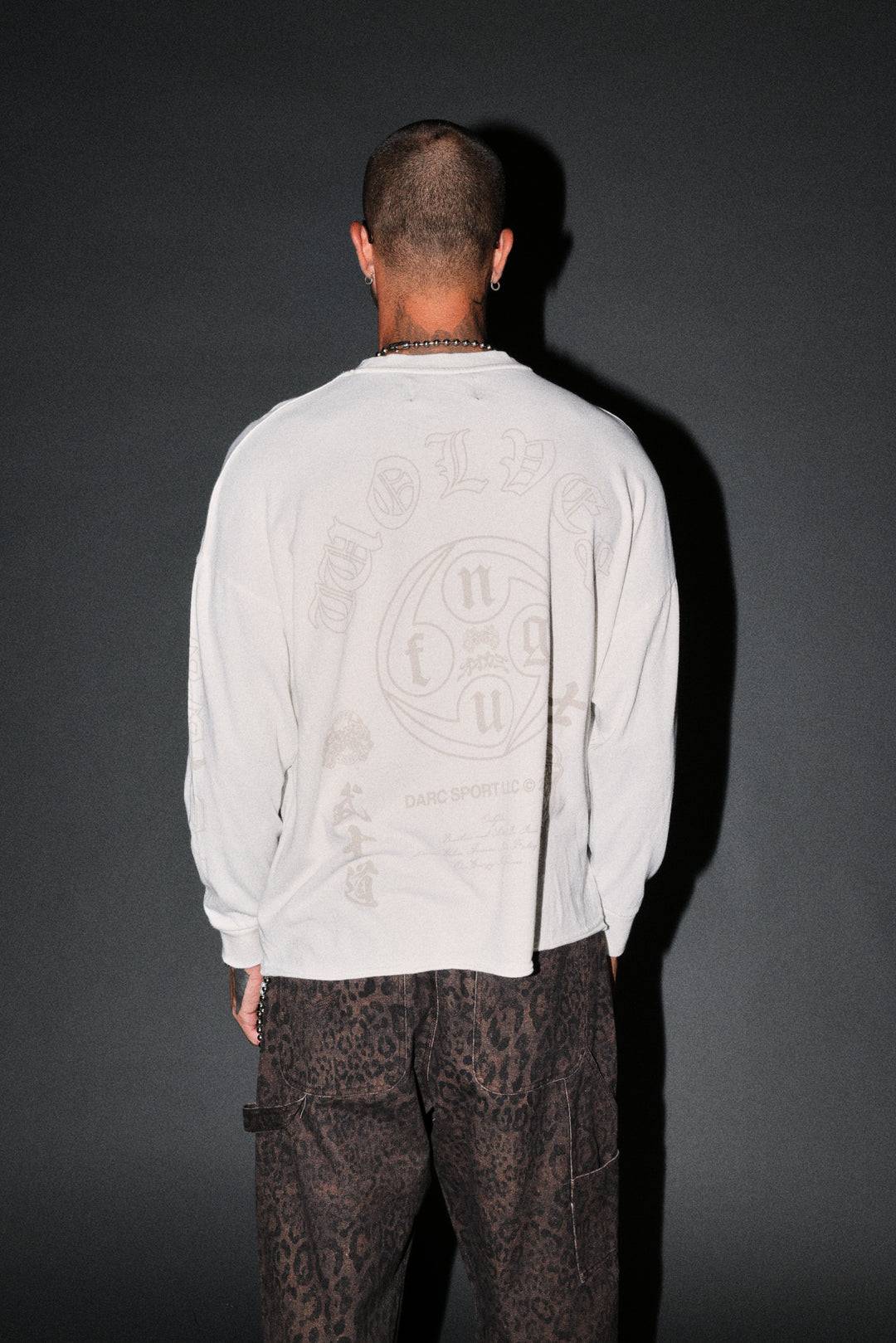 Kazoku Okami Premium Box Cut Ls Tee in Cream
