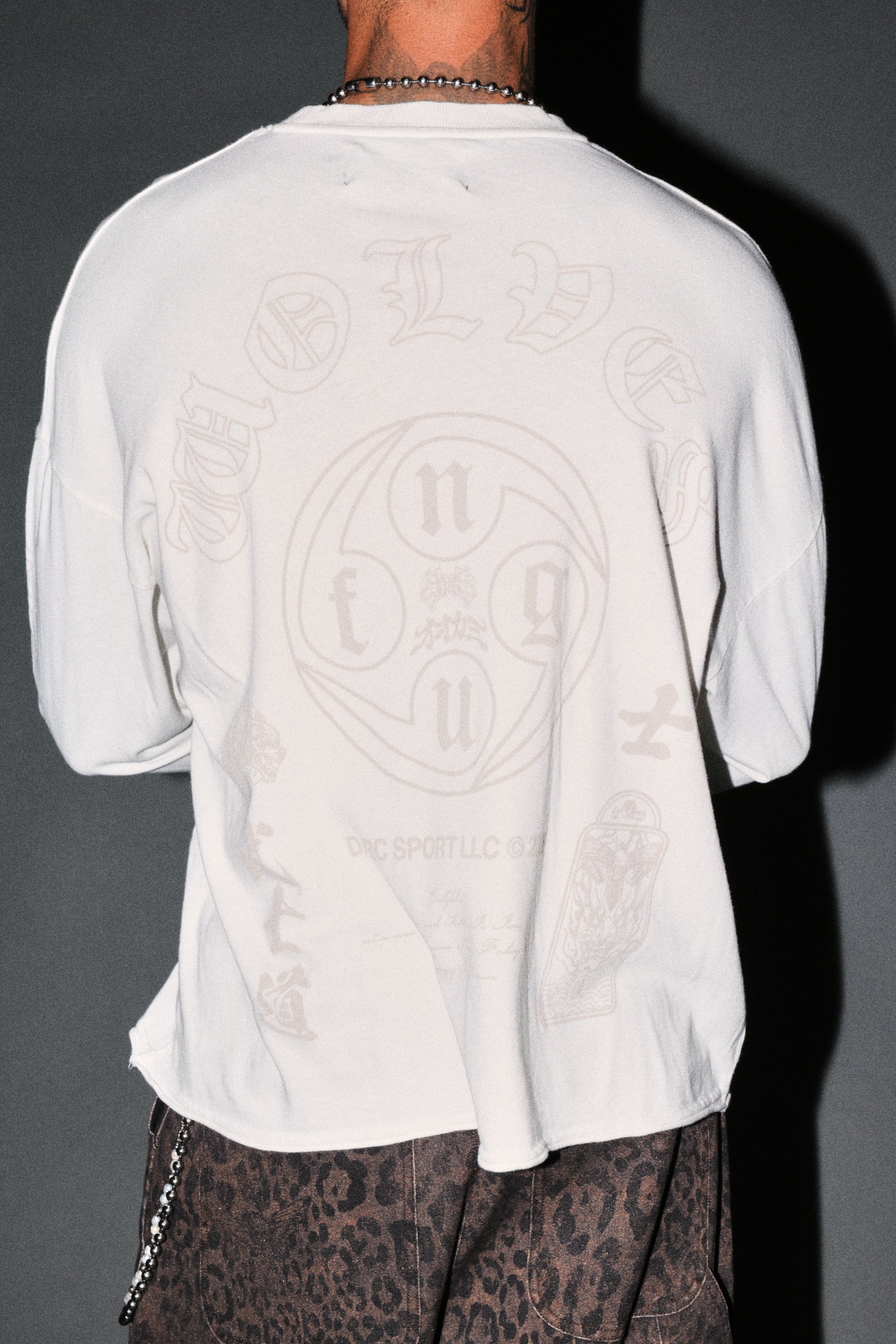 Kazoku Okami Premium Box Cut Ls Tee in Cream
