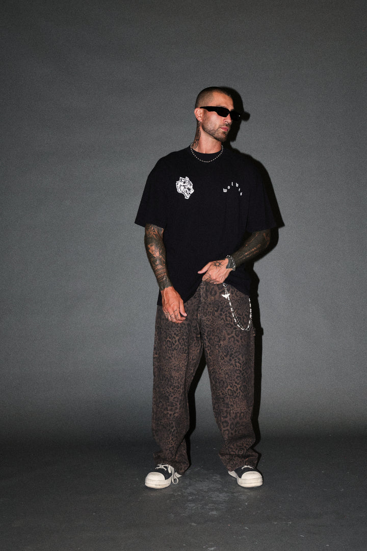 Shao Kahn Premium Oversized Tee in Black