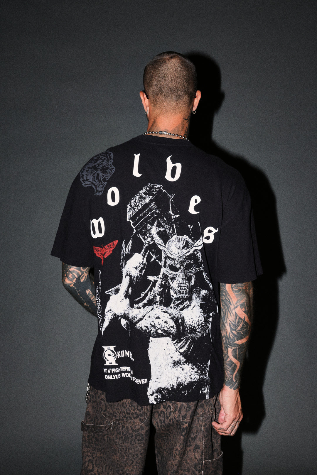 Shao Kahn Premium Oversized Tee in Black