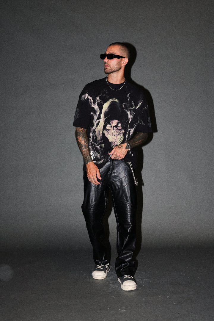 Scorpion Fire Premium Oversized Tee in Black