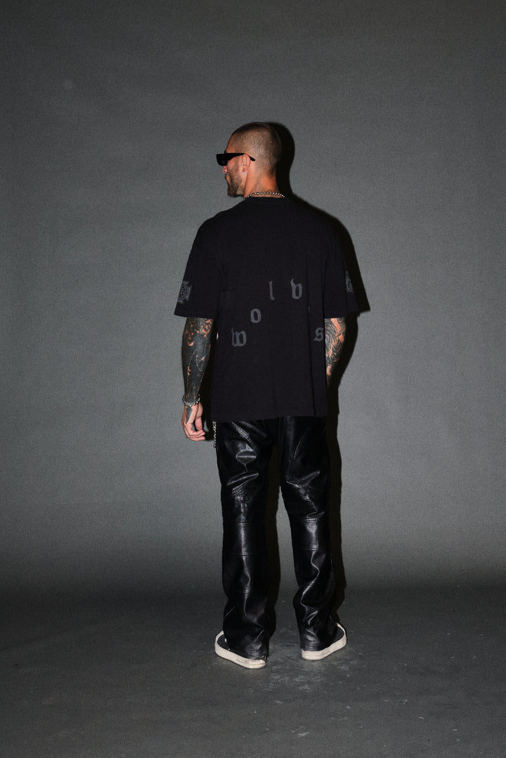 Scorpion Fire Premium Oversized Tee in Black