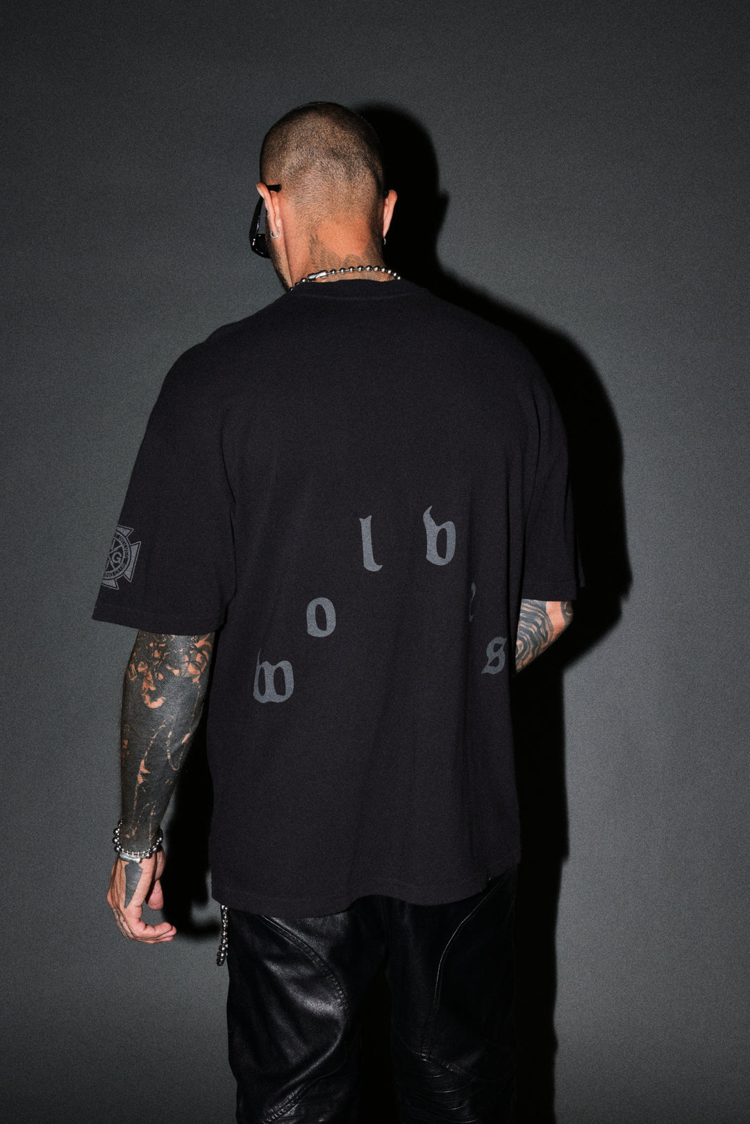 Scorpion Fire Premium Oversized Tee in Black