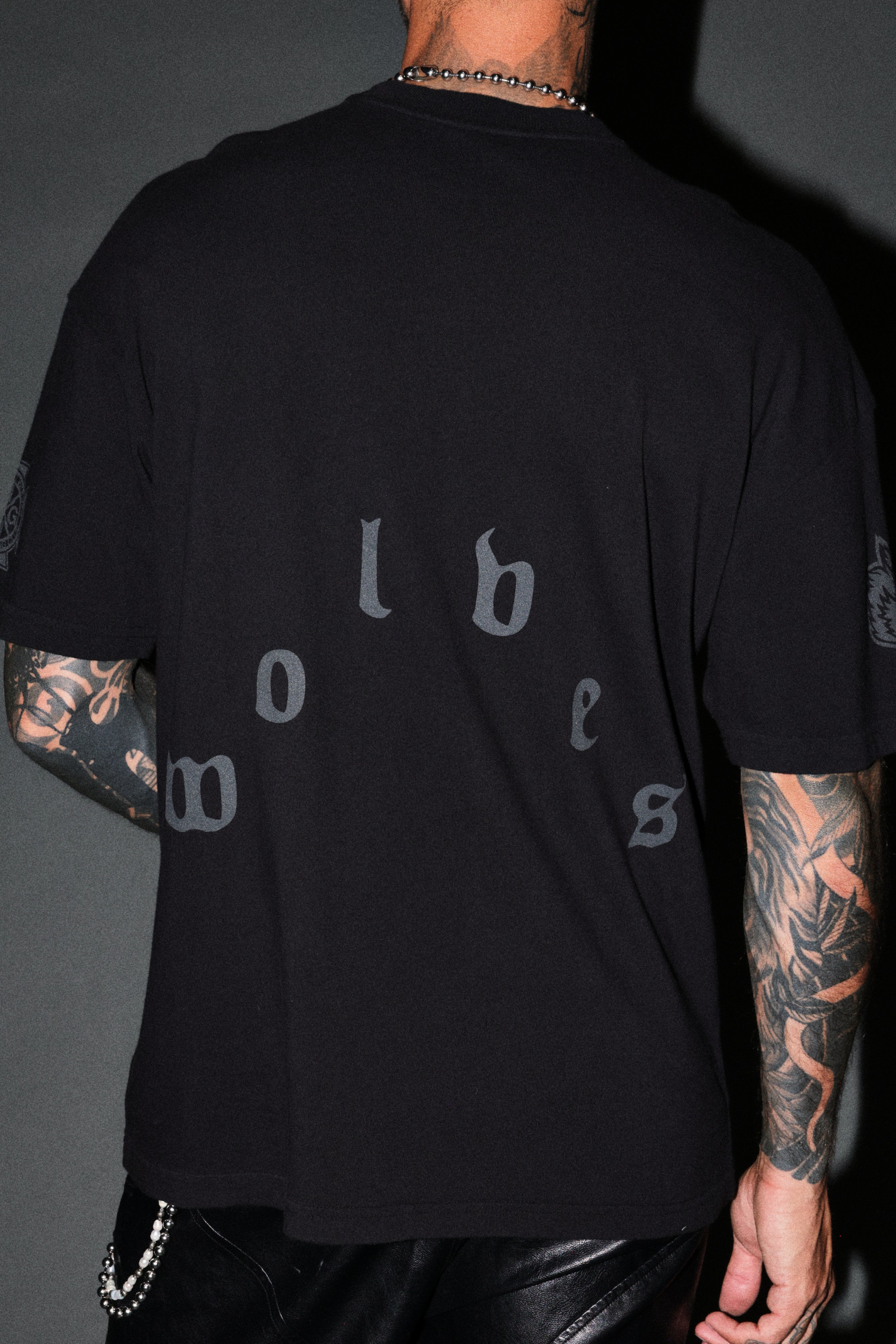Scorpion Fire Premium Oversized Tee in Black
