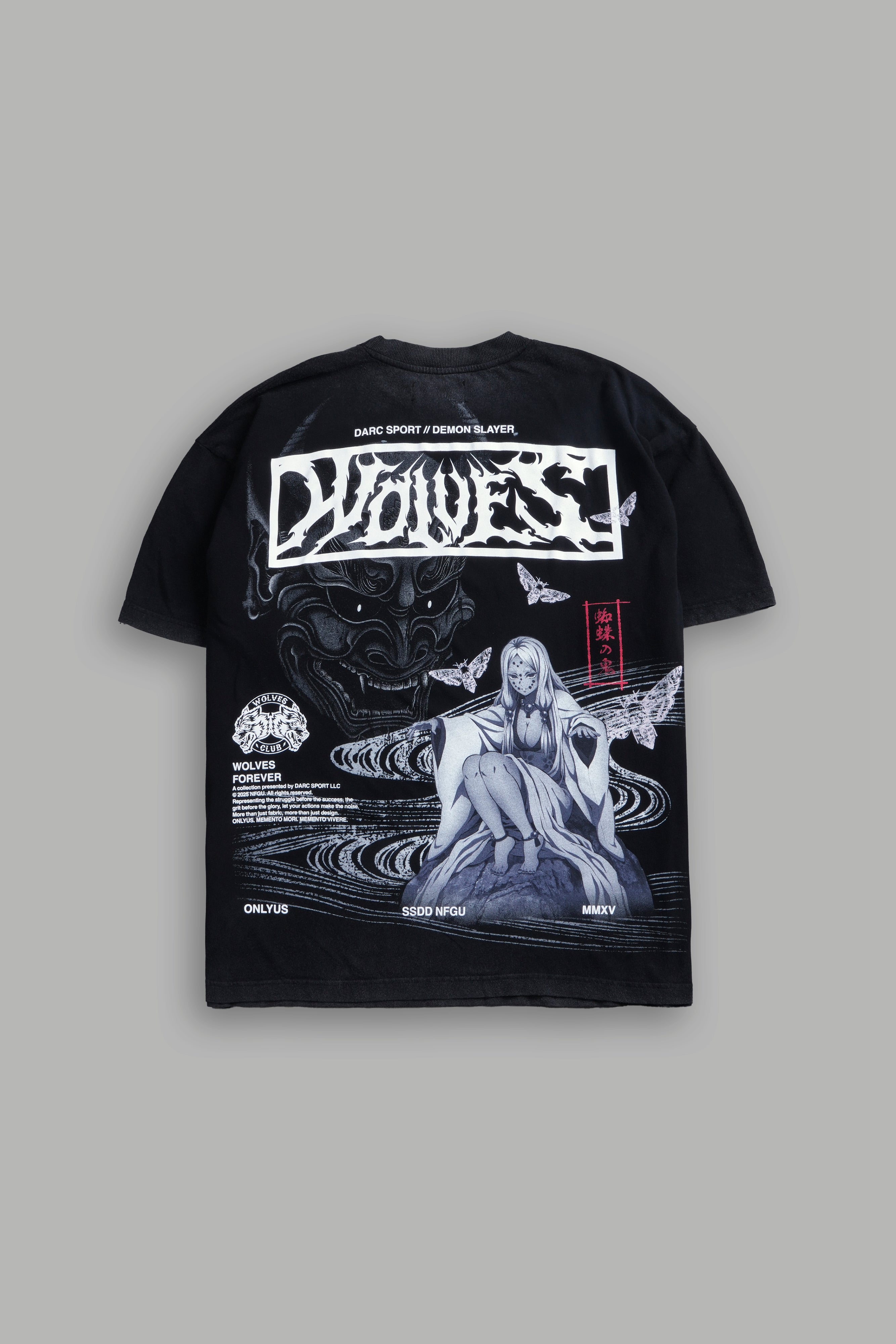 White Widow "Premium" Oversized Tee in Black